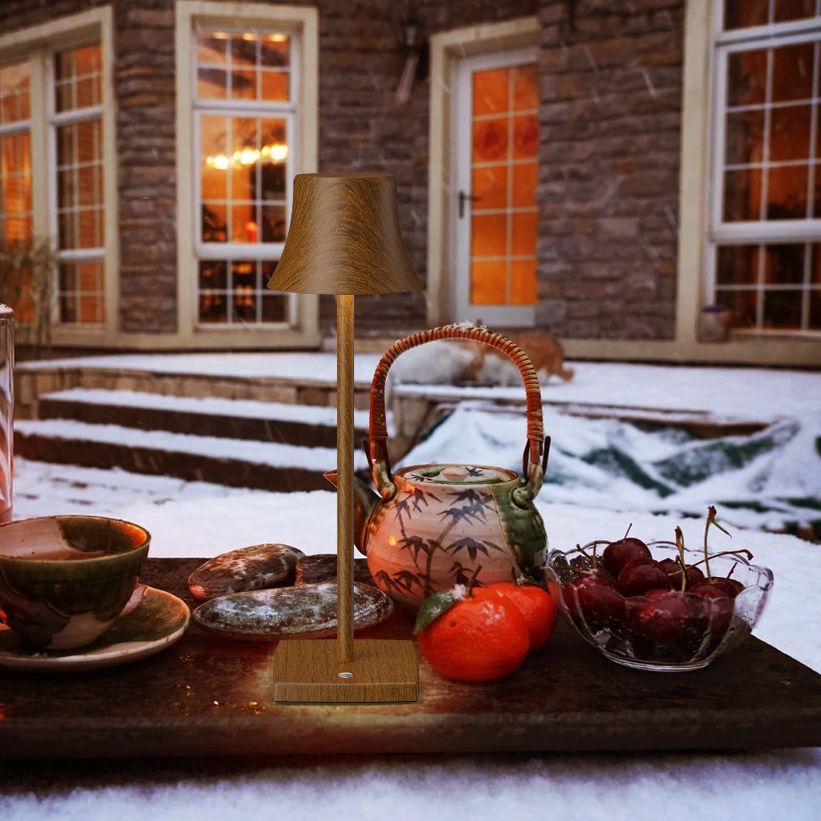 Shangcai Led Desk Lamp Cordless Table Light, Rechargeable Battery Powered 3 Levels Brightness Dimmable For Portable Outdoor Hote