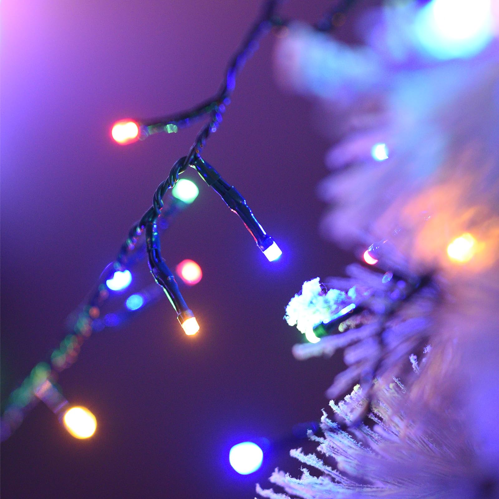 Lycklig Cluster Christmas Fairy Lights, 2000 LED, Multicolor, 147FT, Remote, 8 Modes, Timer, Model BPW-2000LED-MIX