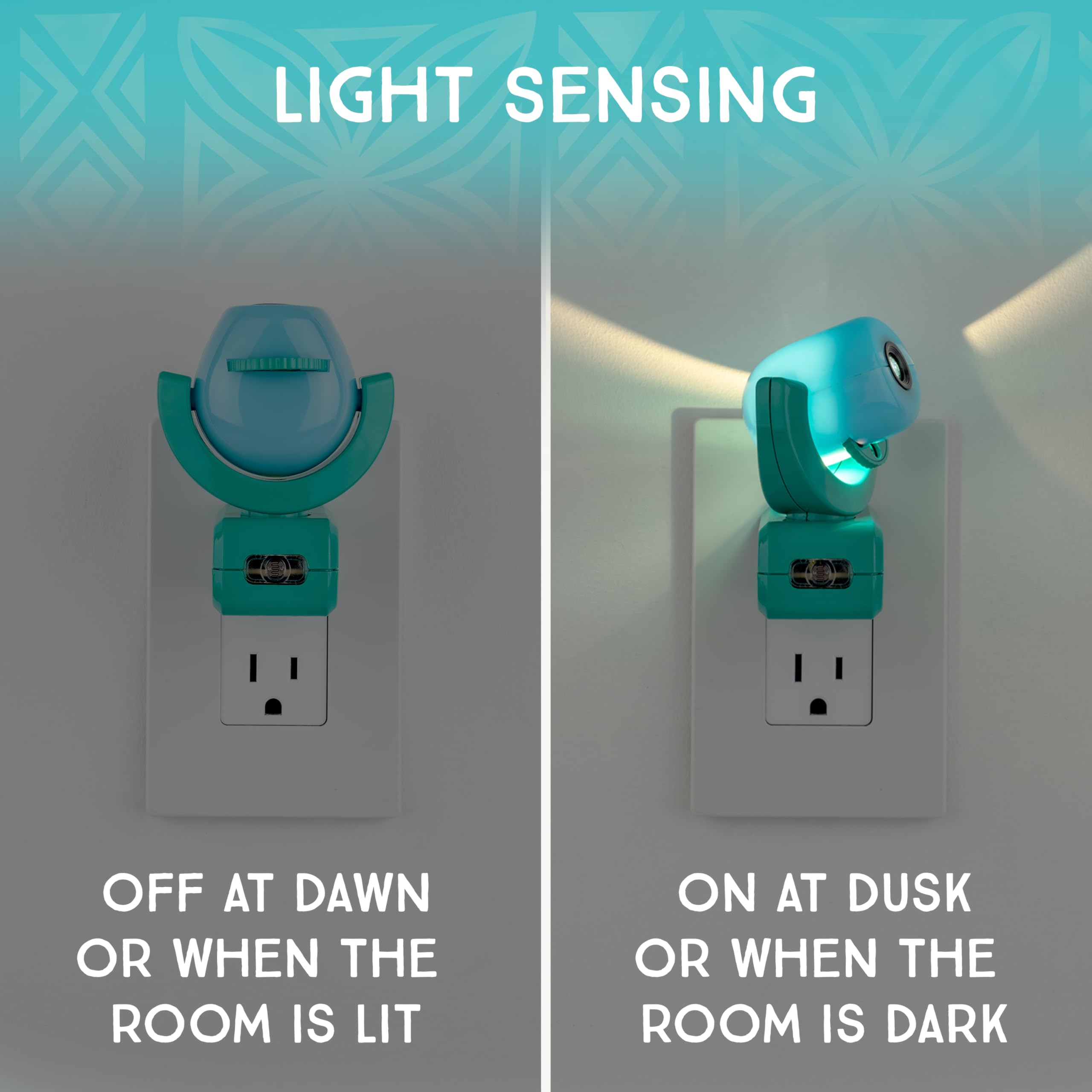 Projectables Gabby’s Dollhouse LED Kids Night Light – Projector, Plug-In, Dusk-to-Dawn Sensor