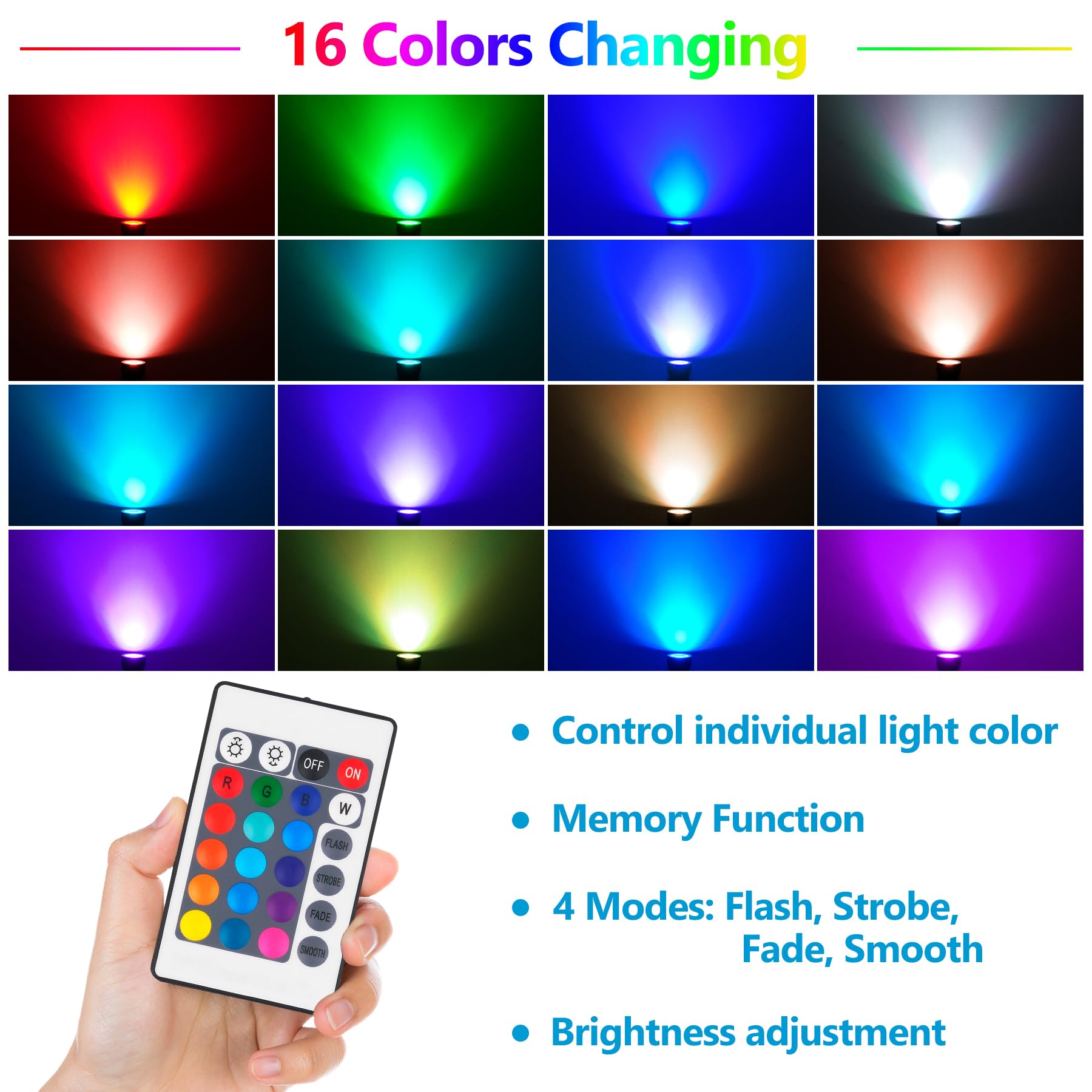 Crepow Rgbw Color Changing Landscape Lights With Remote, 12V Low Voltage, 6-In-1 For Garden, Yard