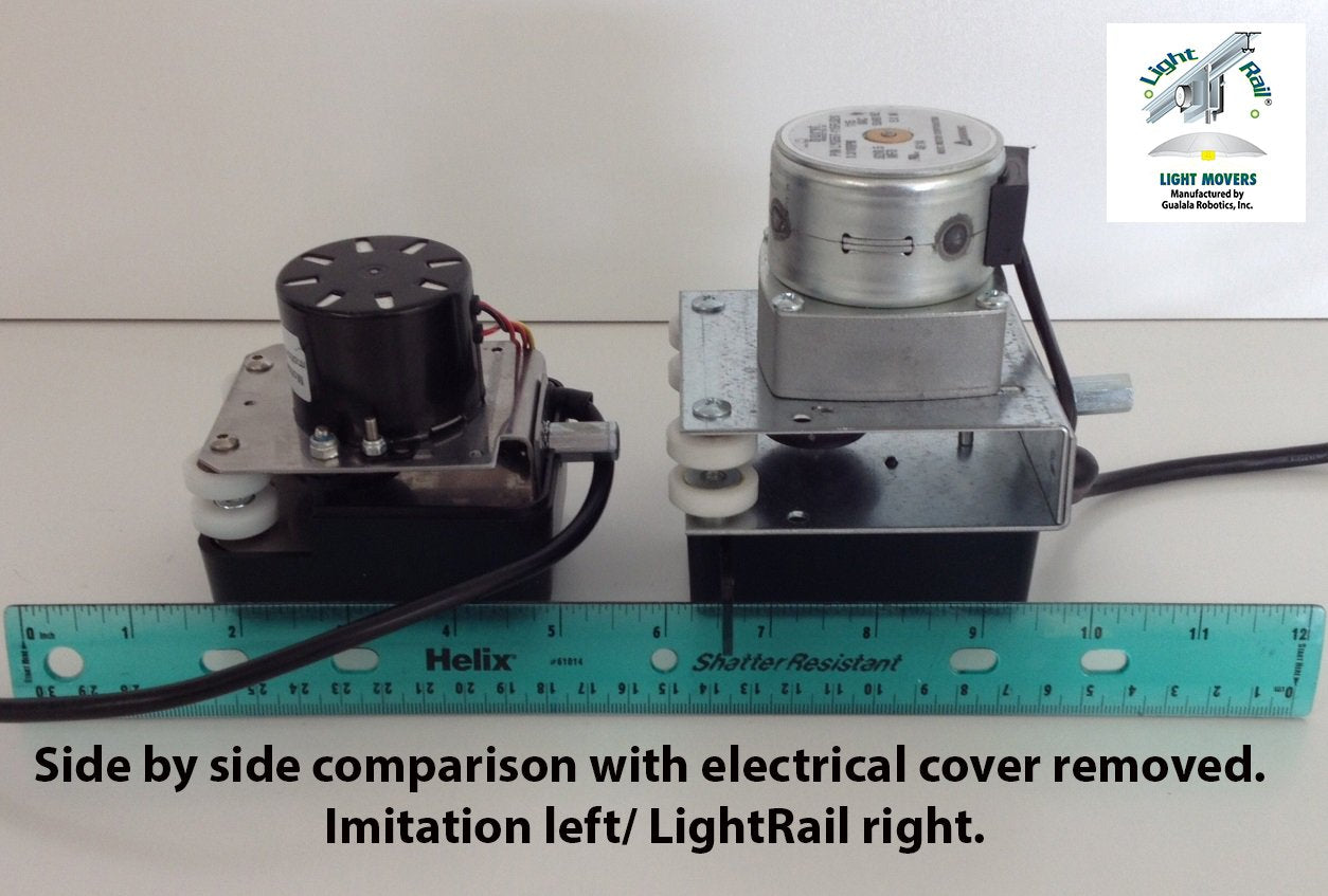 Light Rail 3.5 Intellidrive Motor Robotic Grow Light Mover, No Rail, Solidly Made In Usa