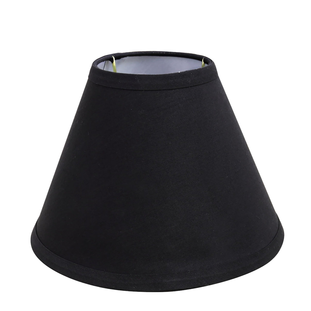 Aspen Creative 58727A, Transitional Hardback Empire Shape UNO Construction Lamp Shade in Black, 4&quot; Top x 9&quot; Bottom x 6-1/2&quot; Slant Height, Slip UNO 33mm