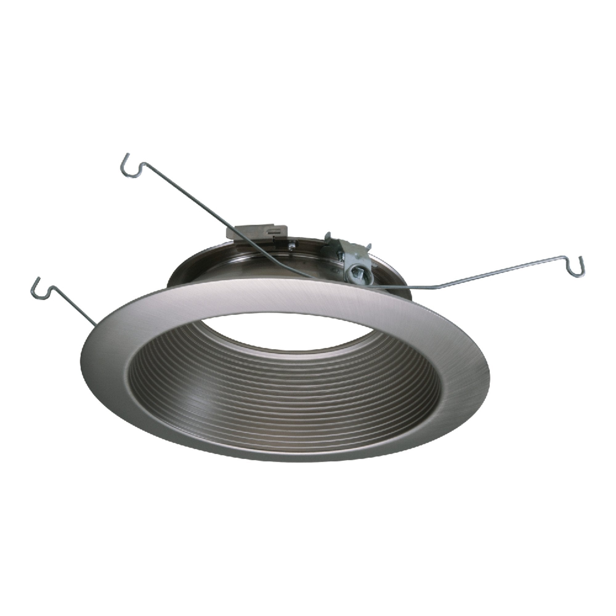 HALO Recessed 693SNB 6-Inch LED Baffle Recessed Lighting Trim, Satin Nickel