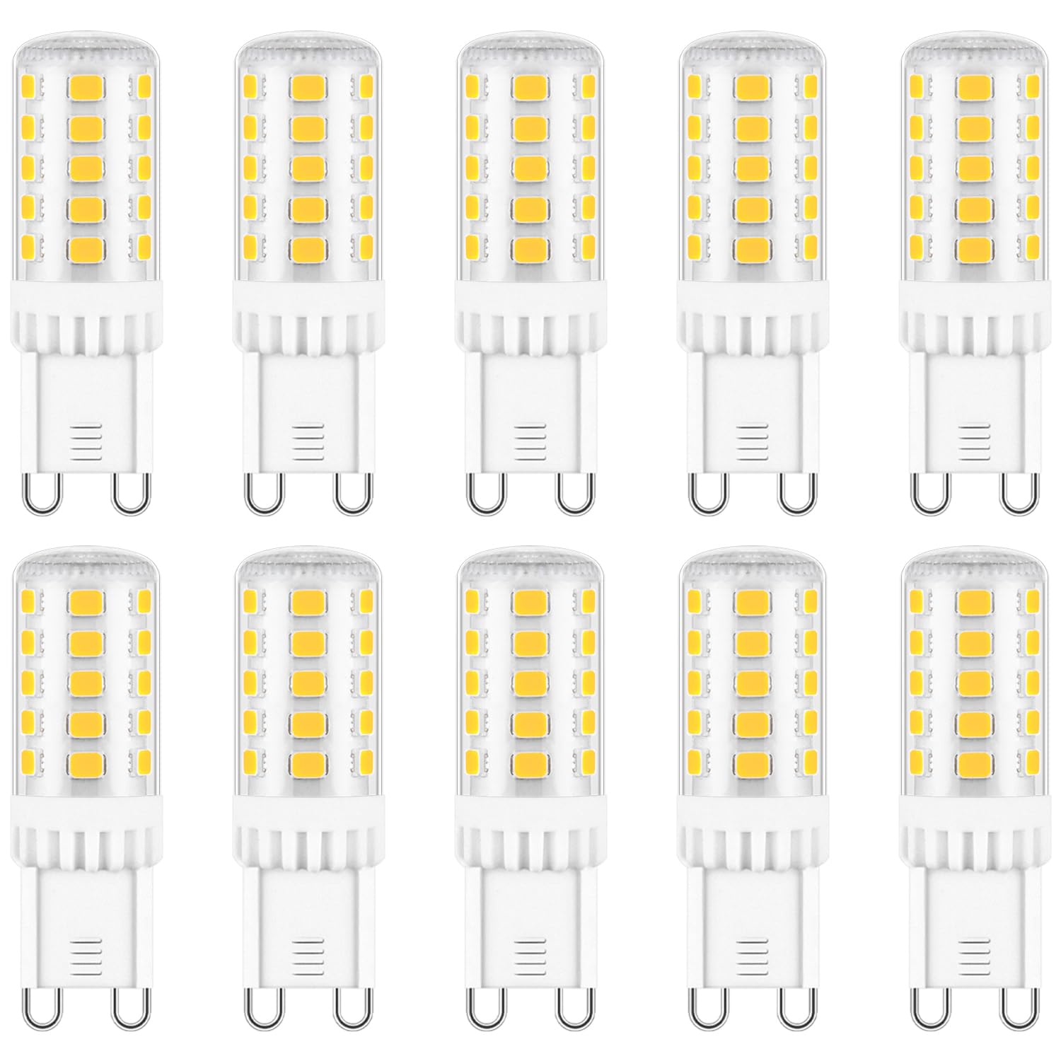 Maelsrlg G9 Led Bulb Dimmable, 40 Watt Equivalent, Warm White 3000K, T4 4W 400Lm, G9 Bi-Pin Base Light Bulbs For Chandelier, Van