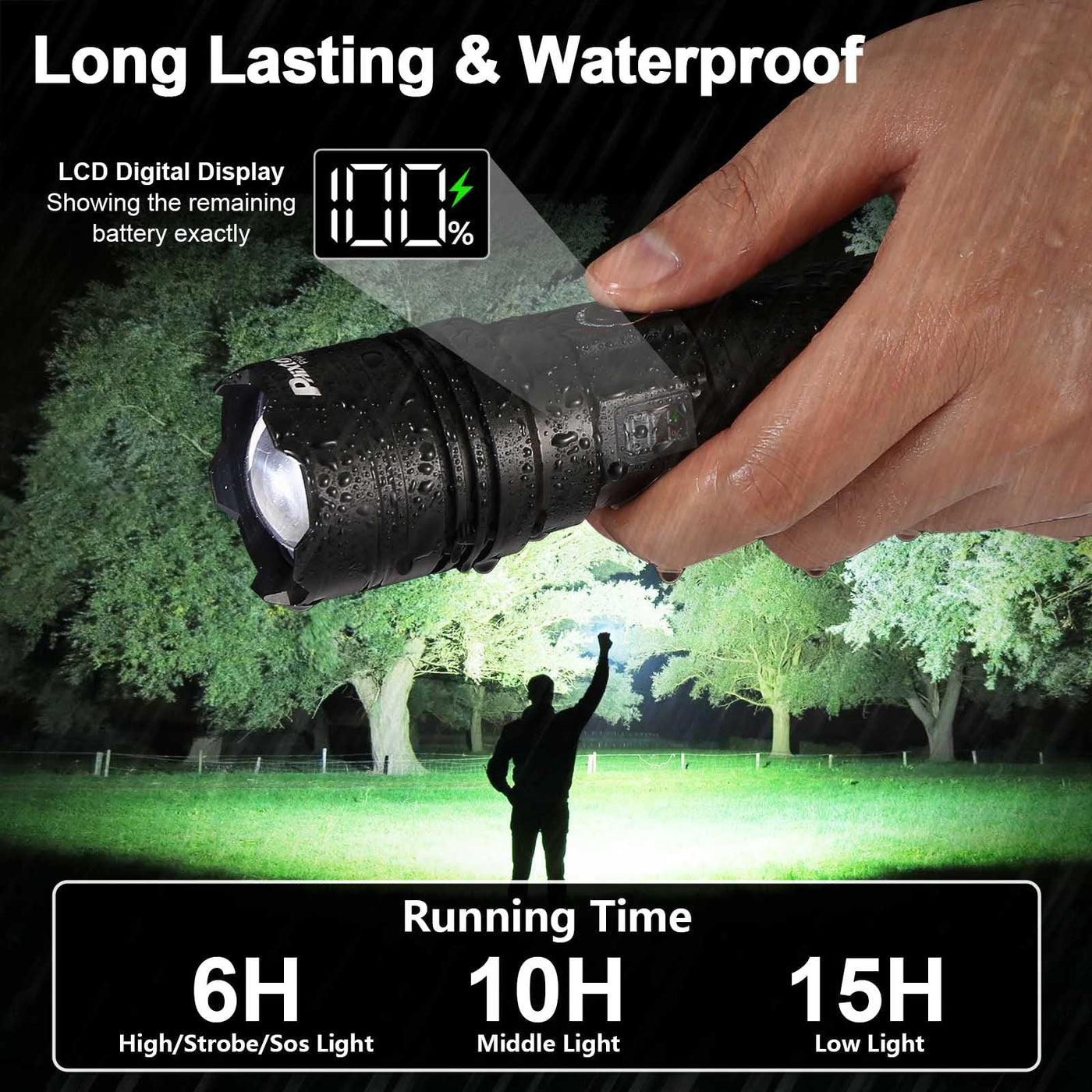 PHIXTON Rechargeable Flashlight 1000000 Lumens USB C Aluminum 3280 FT – Lightsdaddy PHIXTON Rechargeable Flashlight 1000000 Lumens USB C Aluminum 3280 FT – Lightsdaddy