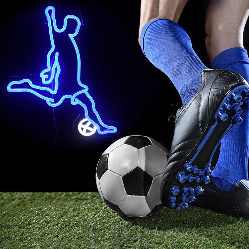 Football Lover Neon Sign  Soccer Sport Neon Light Sign  Football Club Lights  Led Light Up Signs For Football Team Dormitory Man Cave  Bedroom Game Room Wall Art Decorations Christmas Birthday Gifts