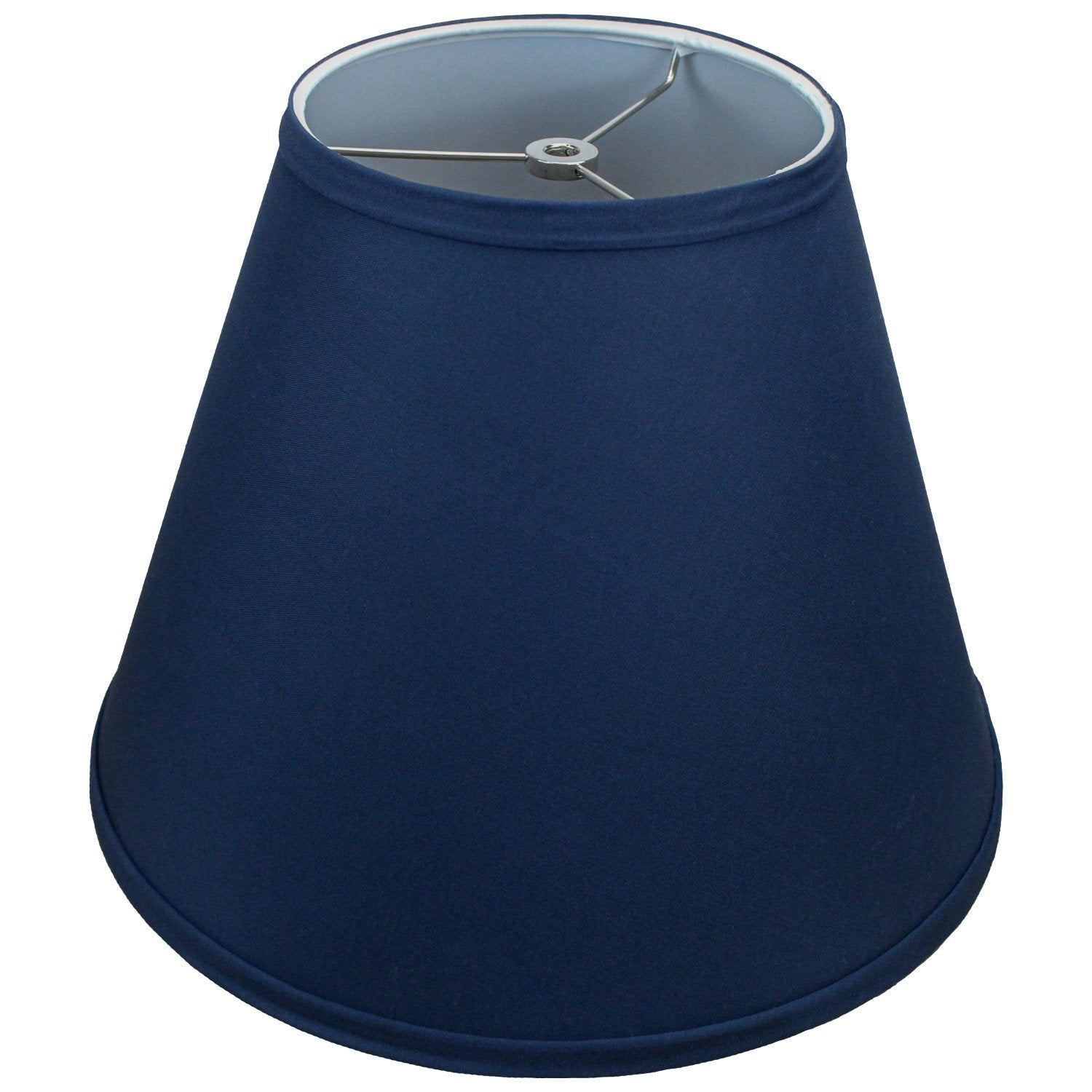 FenchelShades.com Lampshade Fabric Navy Blue 7in Top Diameter x 14in Bottom Diameter x 11in Slant Height Model 7-14-11-W-L-NAV