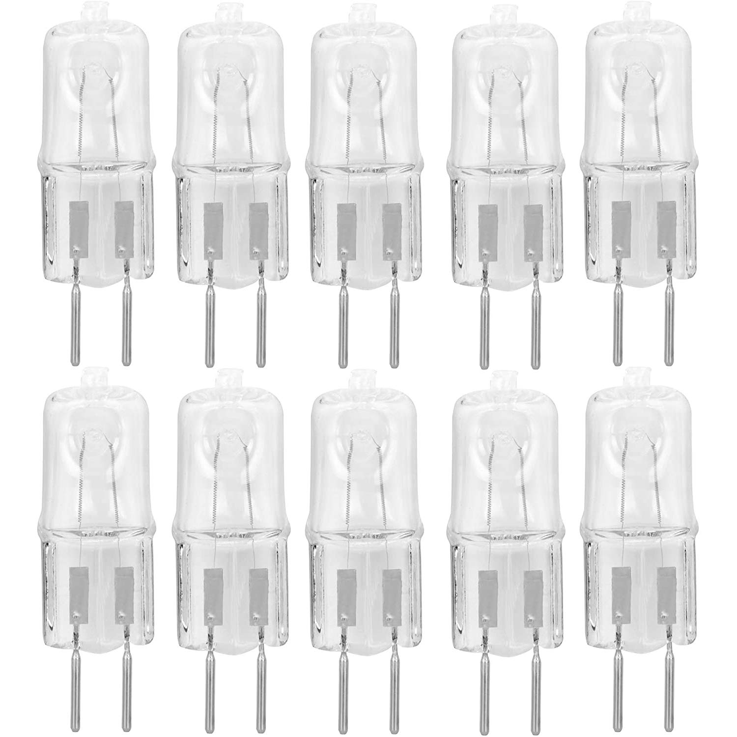 12Vmonster Halogen Light Bulb Q35/G5.3/CL/120V 35W Clear Lens Dimmable 10 Pack