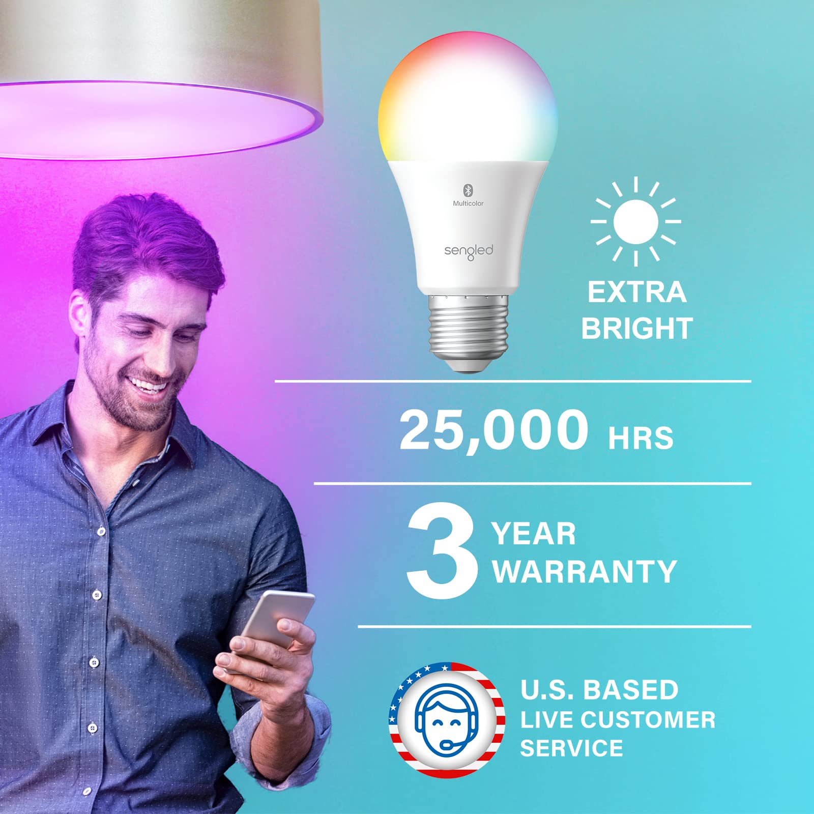 Sengled Alexa Light Bulbs, 100W Equivalent, S1 Auto Pairing With Alexa Devices, Smart Light Bulb That Work With Alexa, Bluetooth