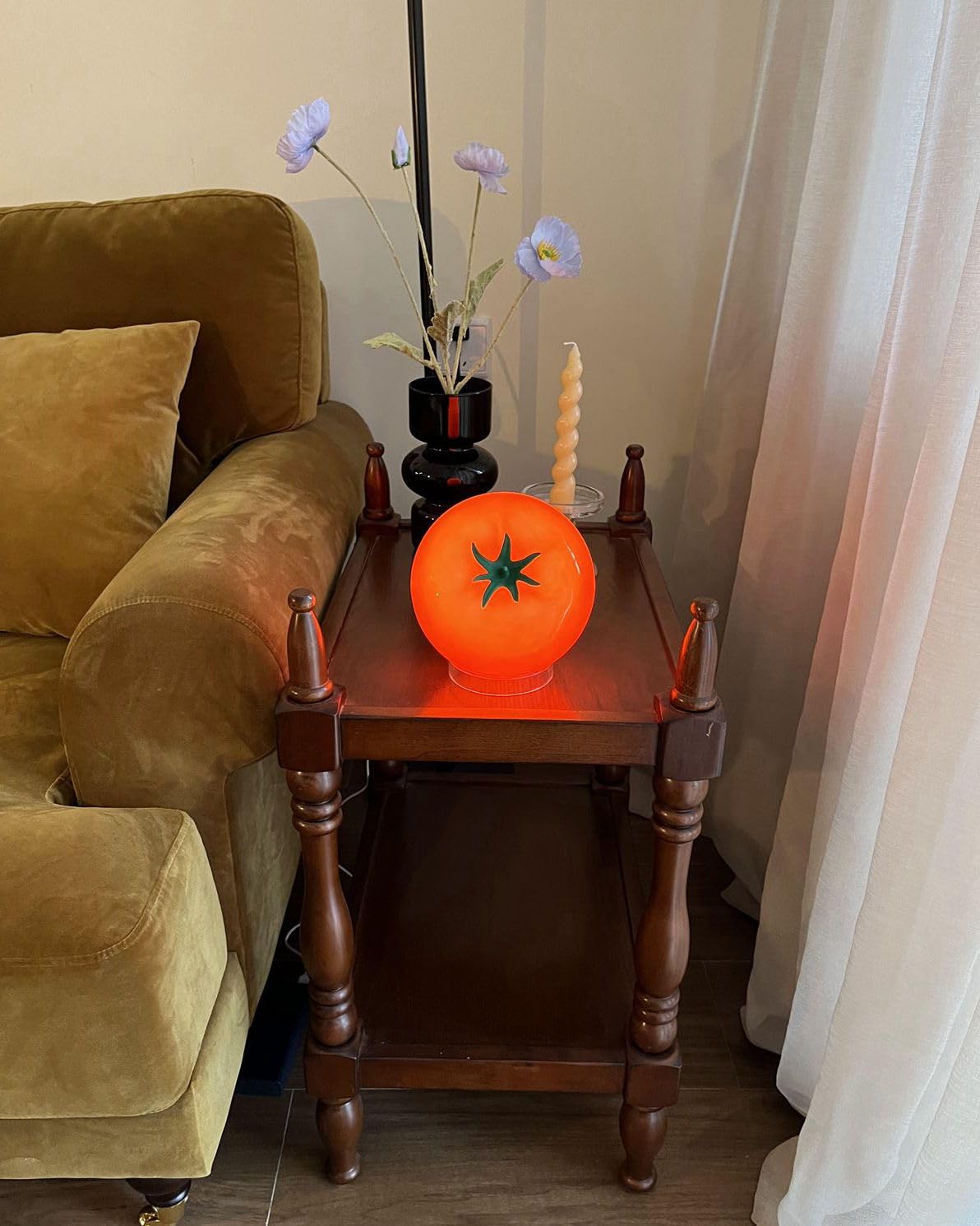 Cozifycasa Cute Table Lamp For Bedroom Kitchen Living Room Small Cute Night Light Fruit Bedside Side Table Lamp Kawaii Decor Vin