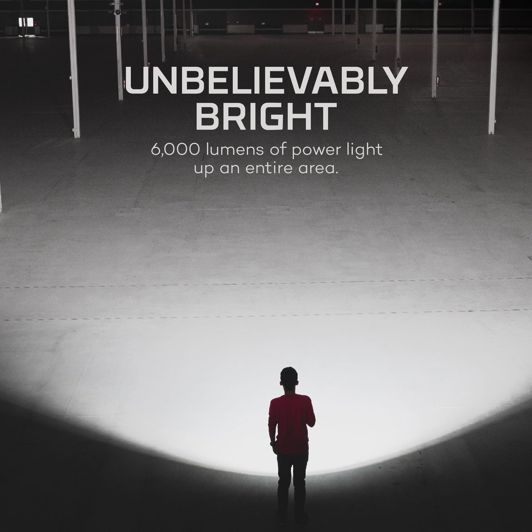 Nebo Redline 6K 6000-Lumen Led Rechargeable Bright Flashlight For Edc, Camping, Hunting, Hiking, Tactical With 4X Zoom, 4 Light