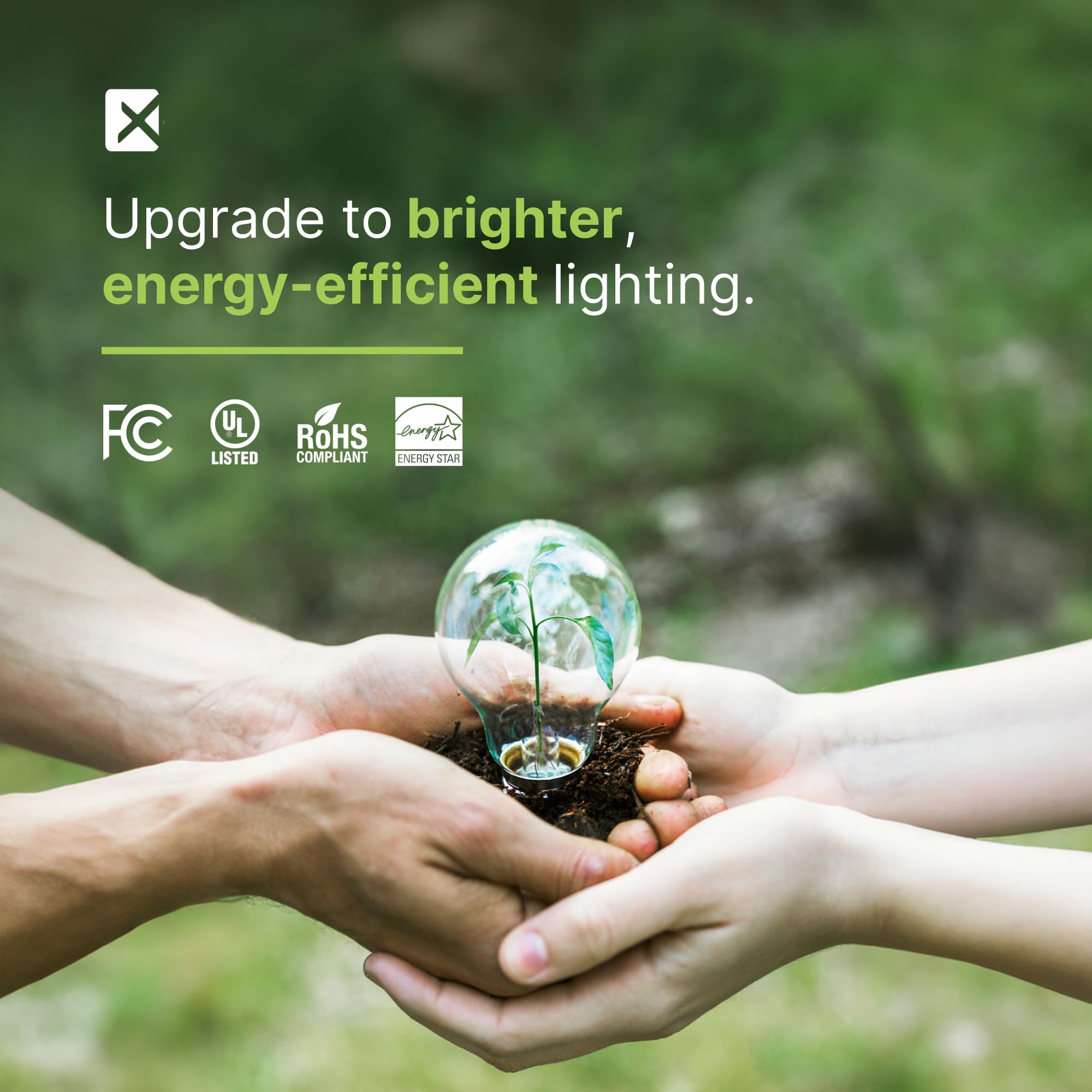 Xtricity Compact Fluorescent Light Bulb, 9W (40W Equivalent), 540 Lumens, 4100k Cool White, E26 Base, Pack of 6