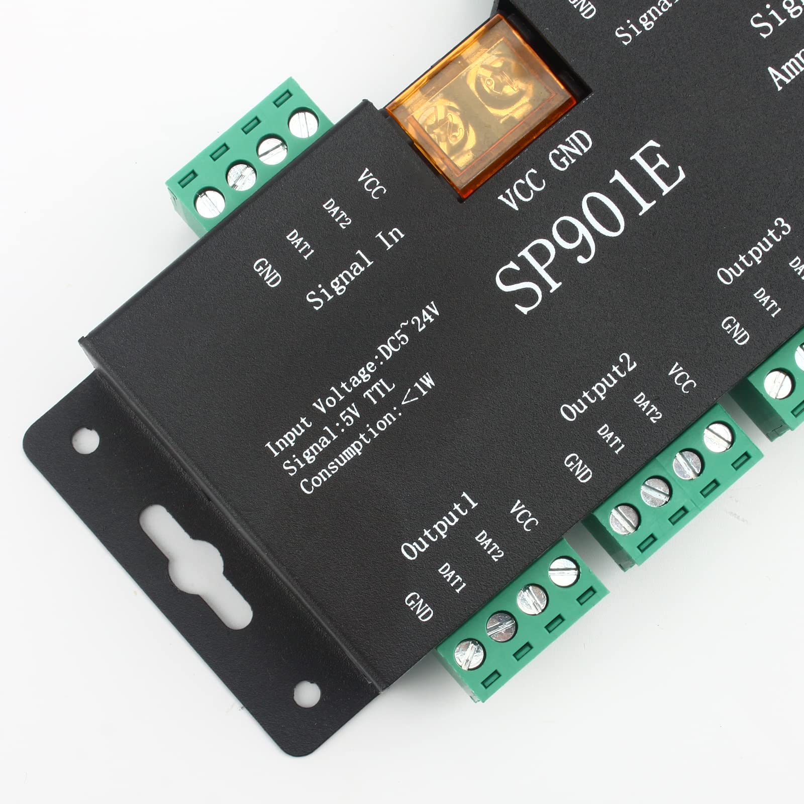 Rgbzone Sp901E Led Pixel Strip Amplifier, Signal Data Spi Repeater Controller For Ws2801 Ws2811 Ws2812B Ws2813 Ws2815 Sk6812 Sk9