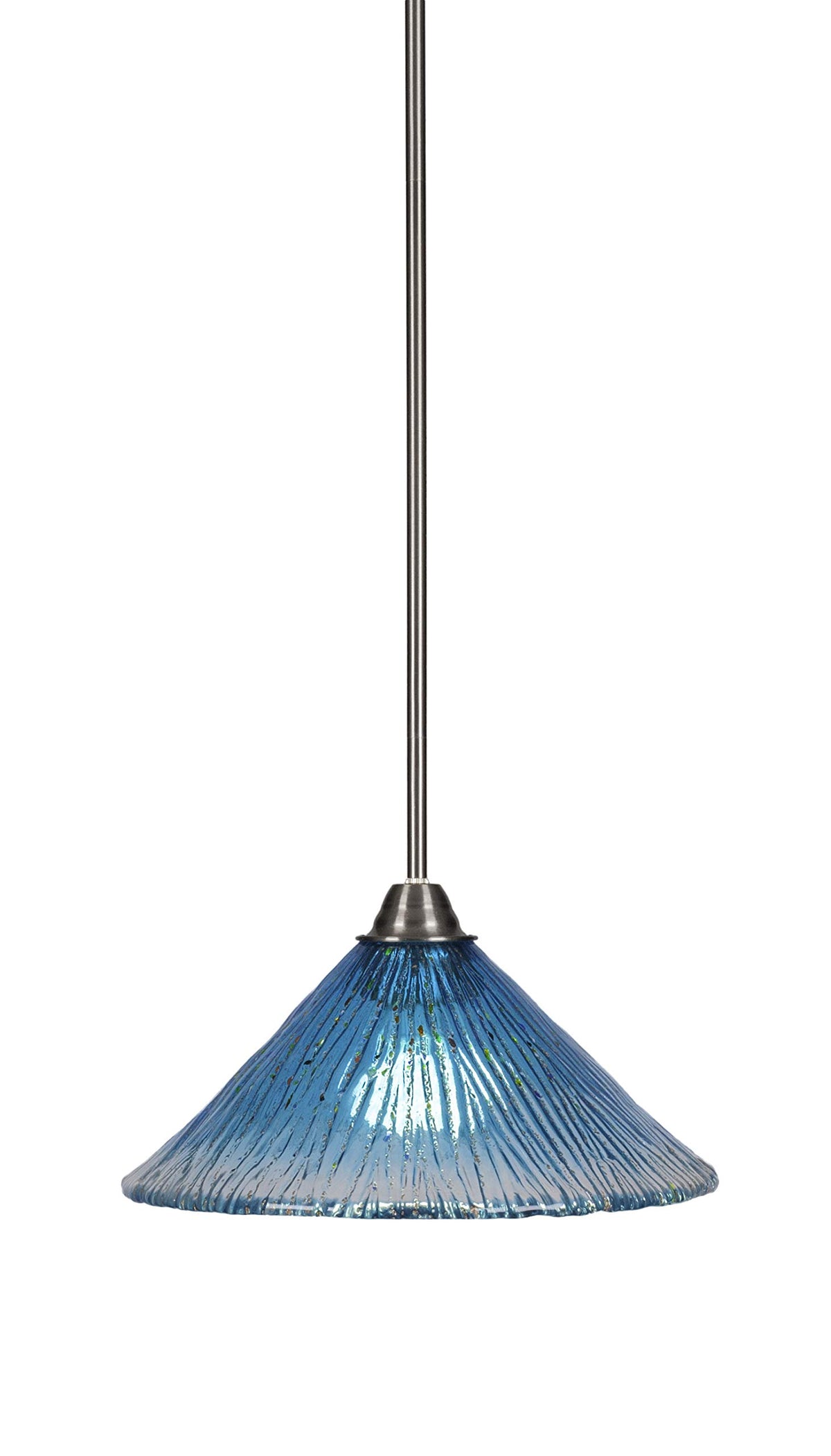 Toltec Lighting Paramount 1 Light Pendant in Brushed Nickel (3401-BN-448)