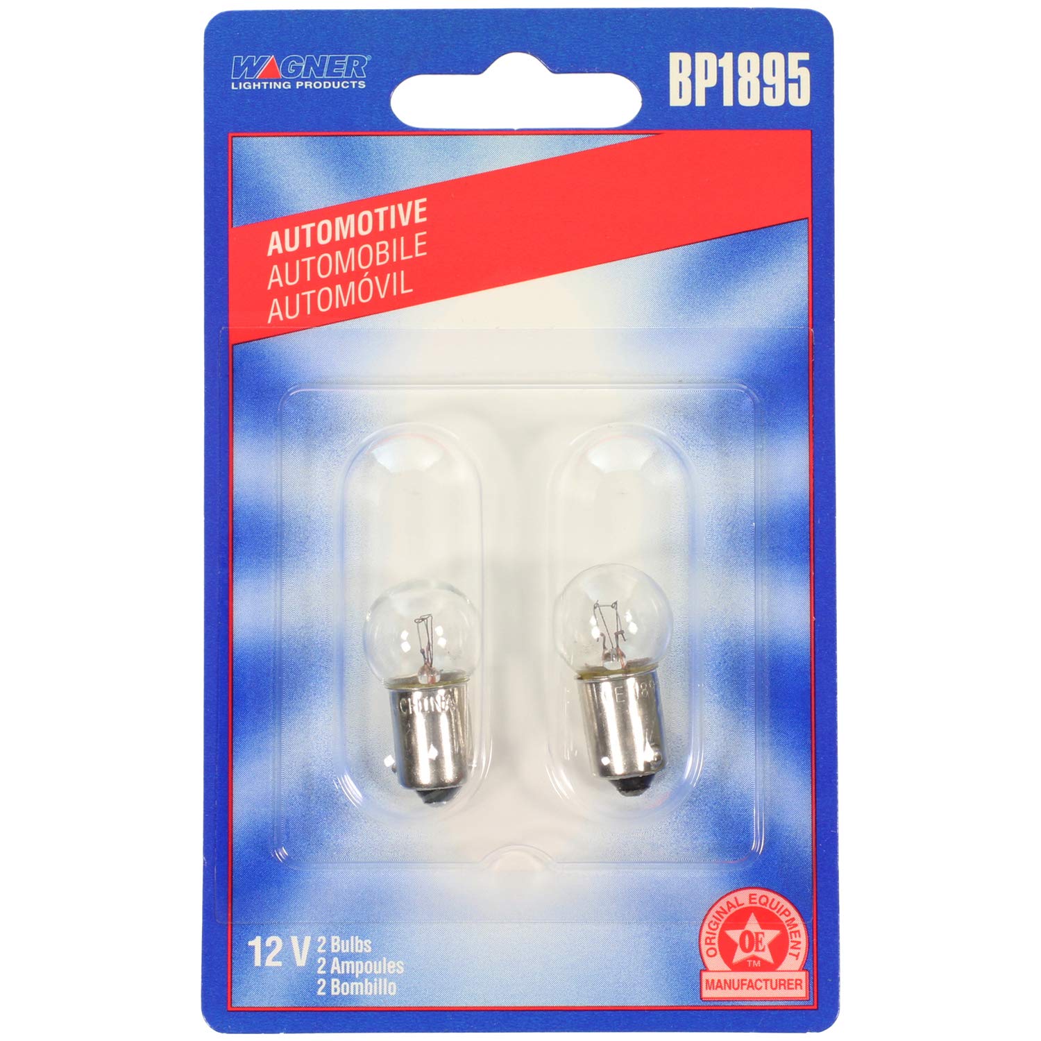 Wagner Bp1895 Multi-Purpose Light Bulb - Glass, Card Of 2, Standard Size