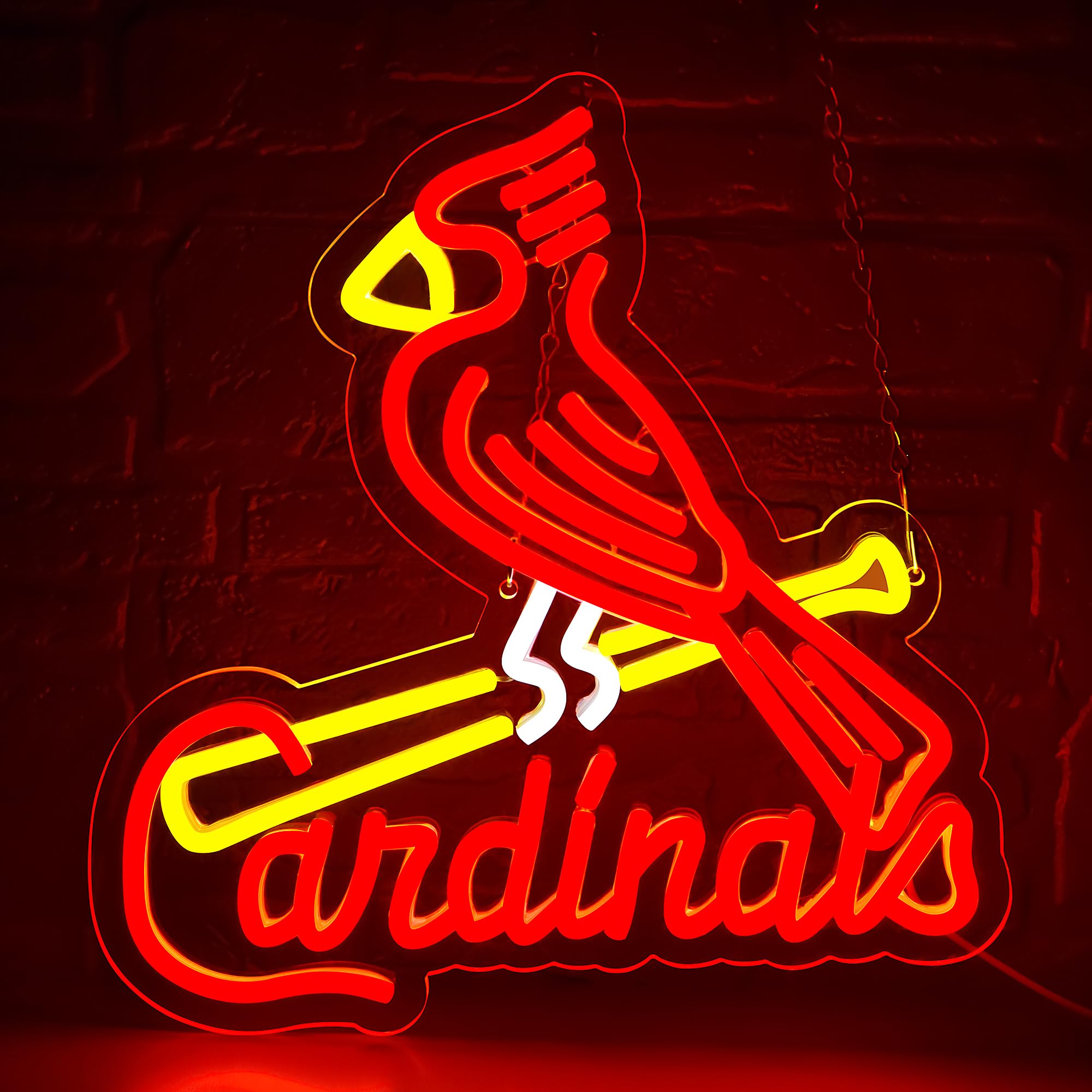 Baseball Neon Sign For Wall Decor Baseball Team Led Neon Sign For Man Cave Bedroom Sport Club Garage Party Bedroom Dorm Birthday Gift For Fans Size 13 * 13.4 In(Zyld134)