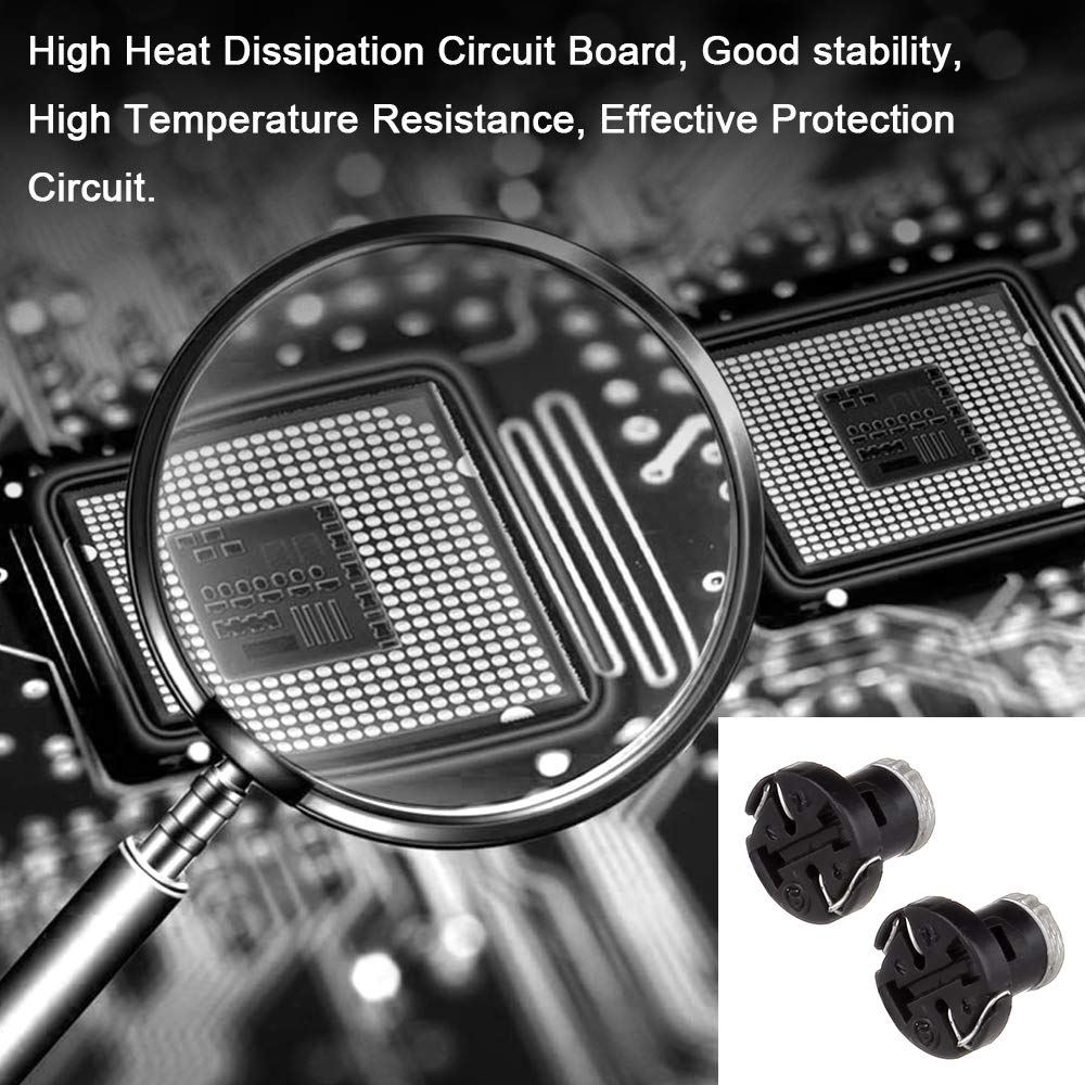 Cciyu 6 Pack White T4/T4.2 Neo Wedge Led Bulb A/C Lights