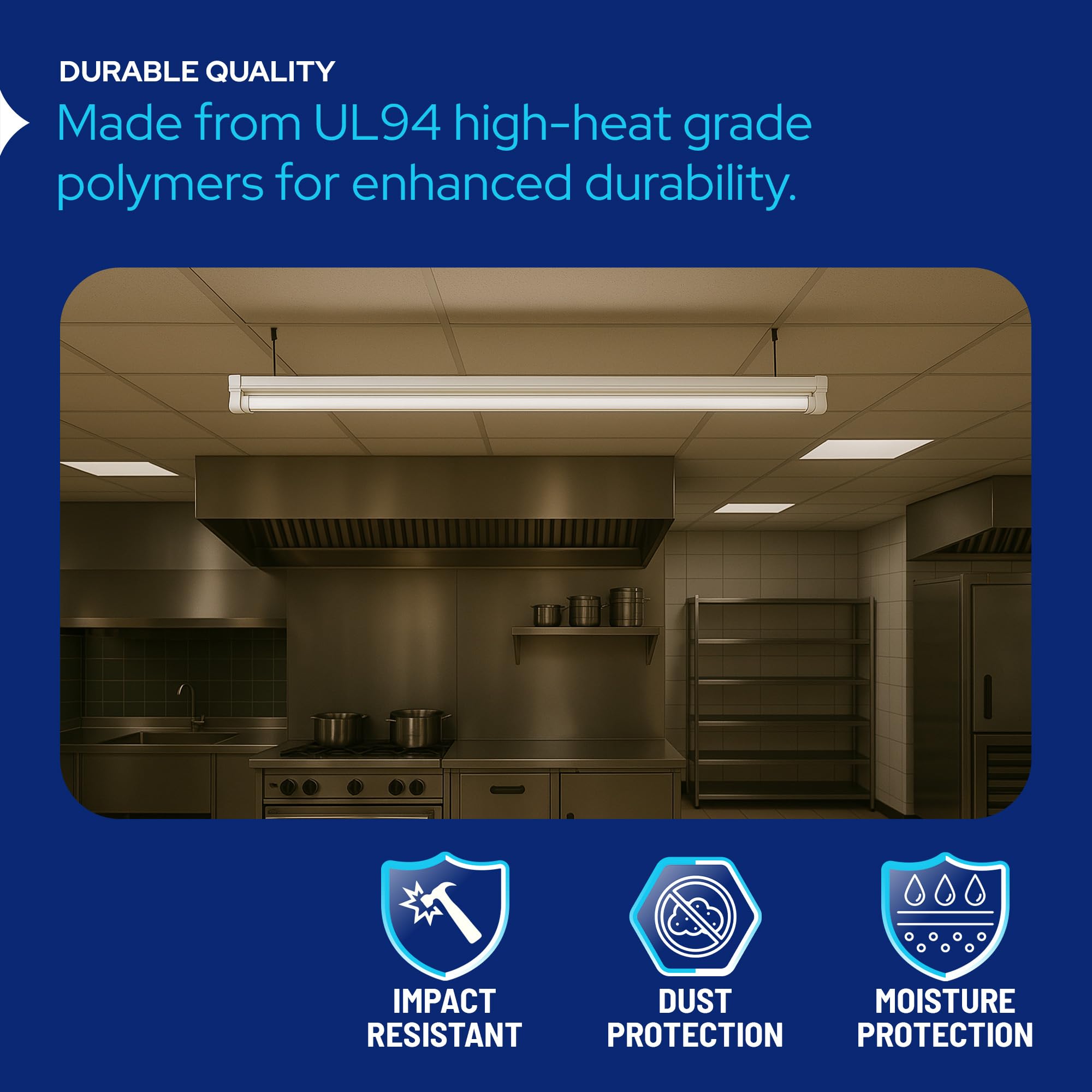 Kastlite T8 Led/Fluorescent Light Tube Guard With End Caps - 46-3/8 Lamp Diffuser Covers & Safety Sleeves  Multi Colored Protective Plastic Bulb Covering & Overhead Lighting Accessory  Pack Of 12