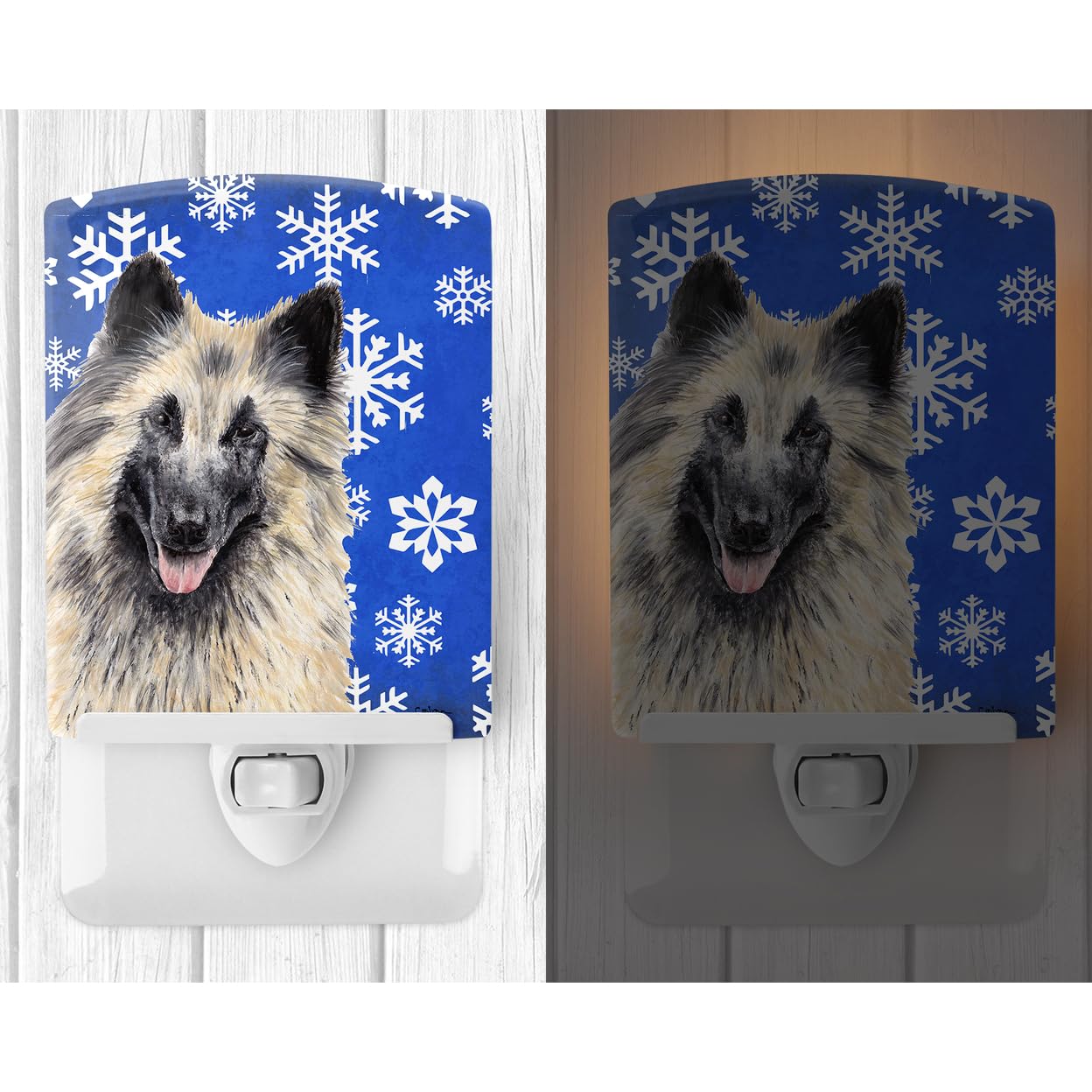 Carolines Treasures Night Light, Belgian Tervuren, Ceramic, UL-Certified, 6x4x3in, Multicolor, Model SC9392CNL