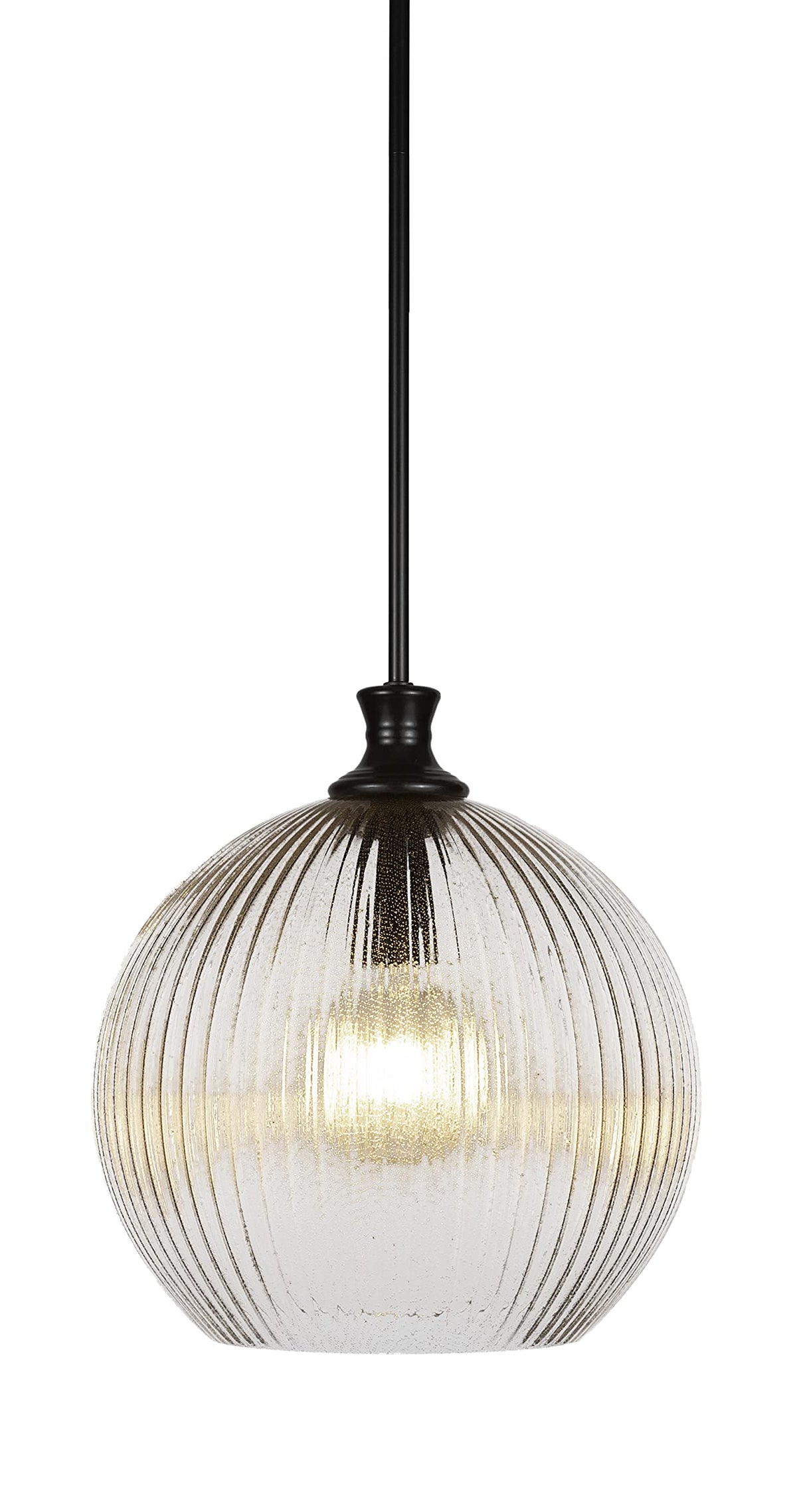 Toltec Lighting Carina 1 Light Pendant in Matte Black (74-MB-4678-LED45C)