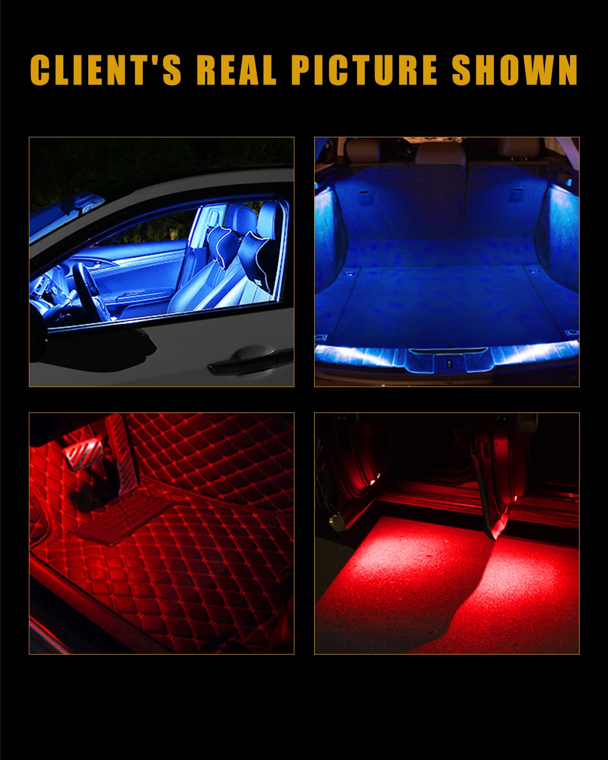 EverBright 20-Pack 194 Led Bulb Amber, T10 194 168 2825 W5W 5 SMD 5050 LED Bulb for Car Interior Lights Wedge License Plate Ligh