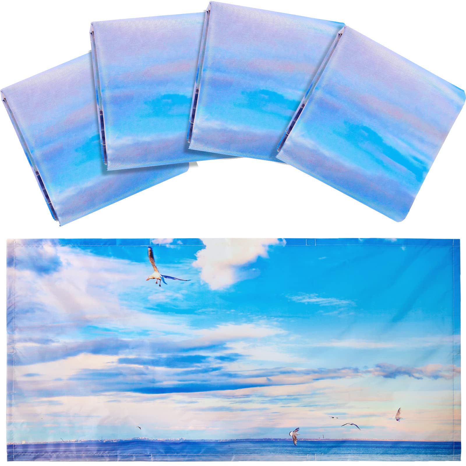 Hortsun Fluorescent Light Covers Magnetic 4x2 Feet Beach Shade Filters for Drop Ceiling
