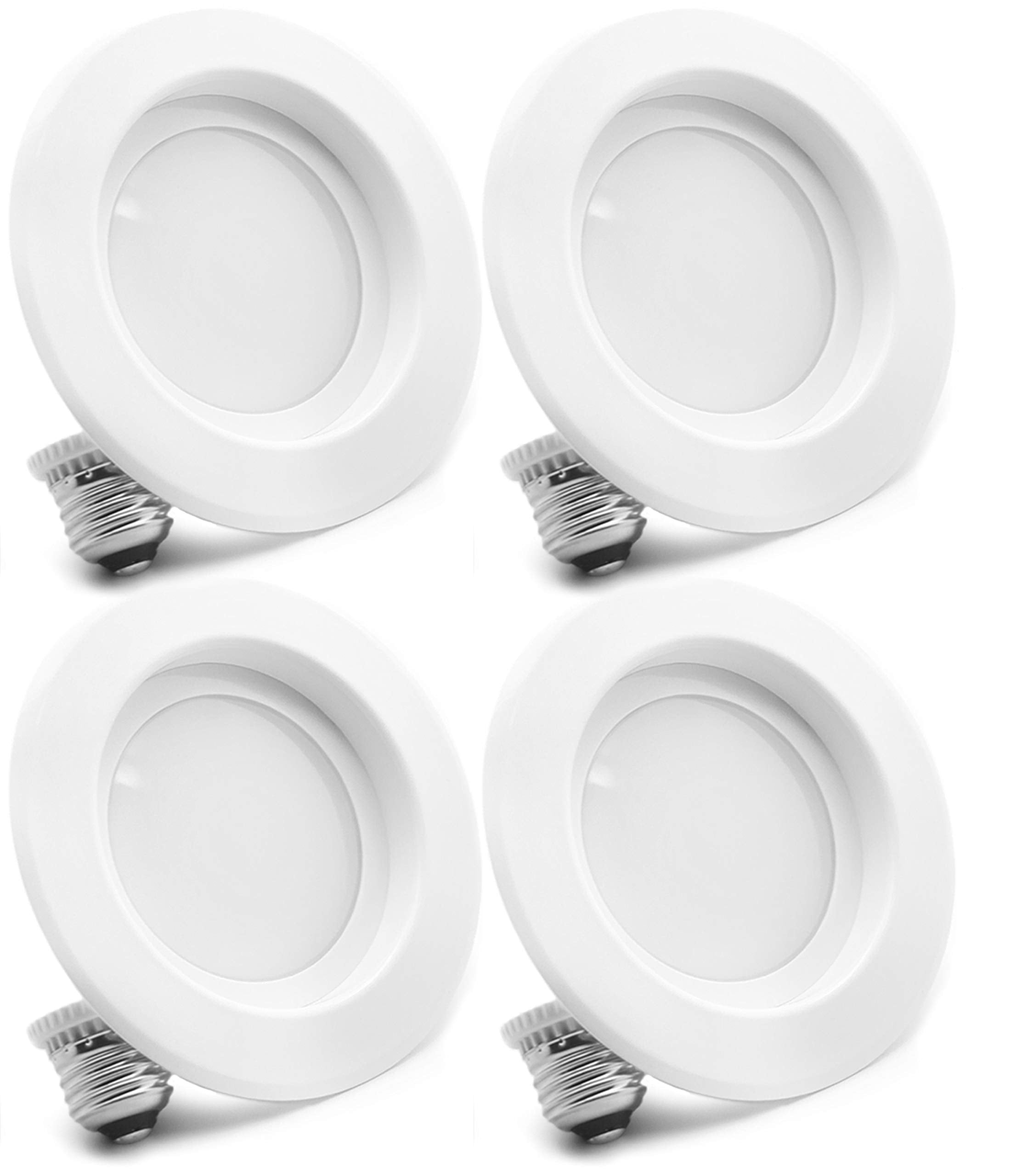 Bioluz LED 6 4 Pack Brightest Retrofit Ceiling Light Fixture | 120W Replacement Dimmable LED Recessed Lighting  2700K Warm White Ceiling Lights  1200 Lumen Recessed Light Fixtures & LED Light Fixture
