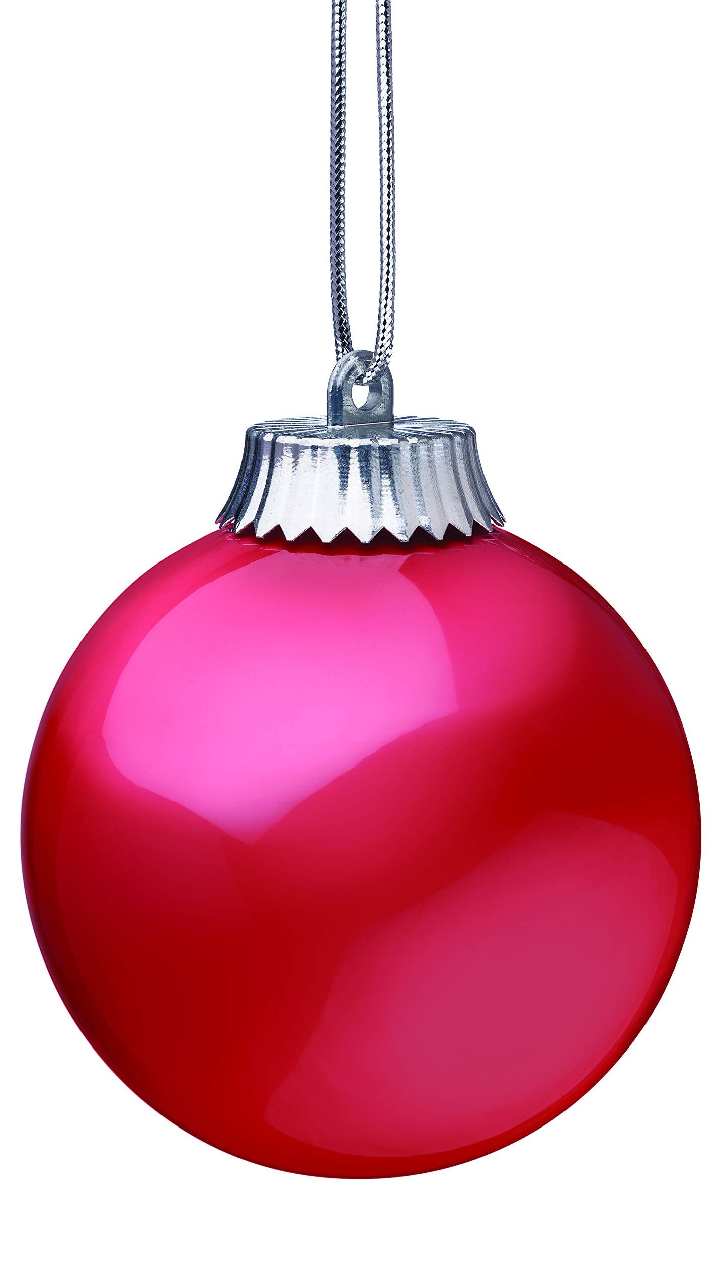 WP580 Battery Powered Hanging Decorative Outdoor Pulsing 5'' Globe Light with Sensor Turns-On at Dark, Red