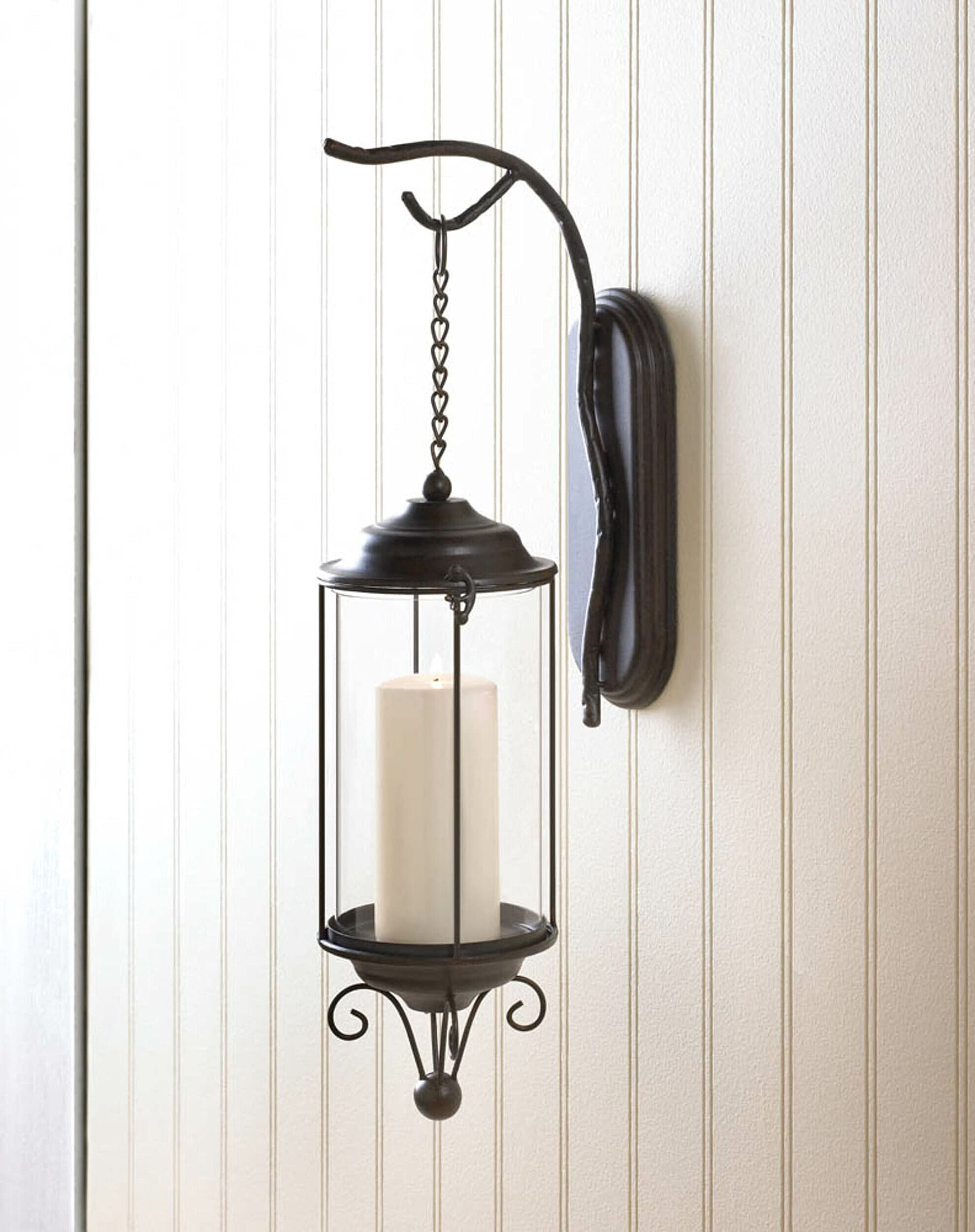 Zings & Thingz 57074182 Antique Iron Hanging LAMP, Brown