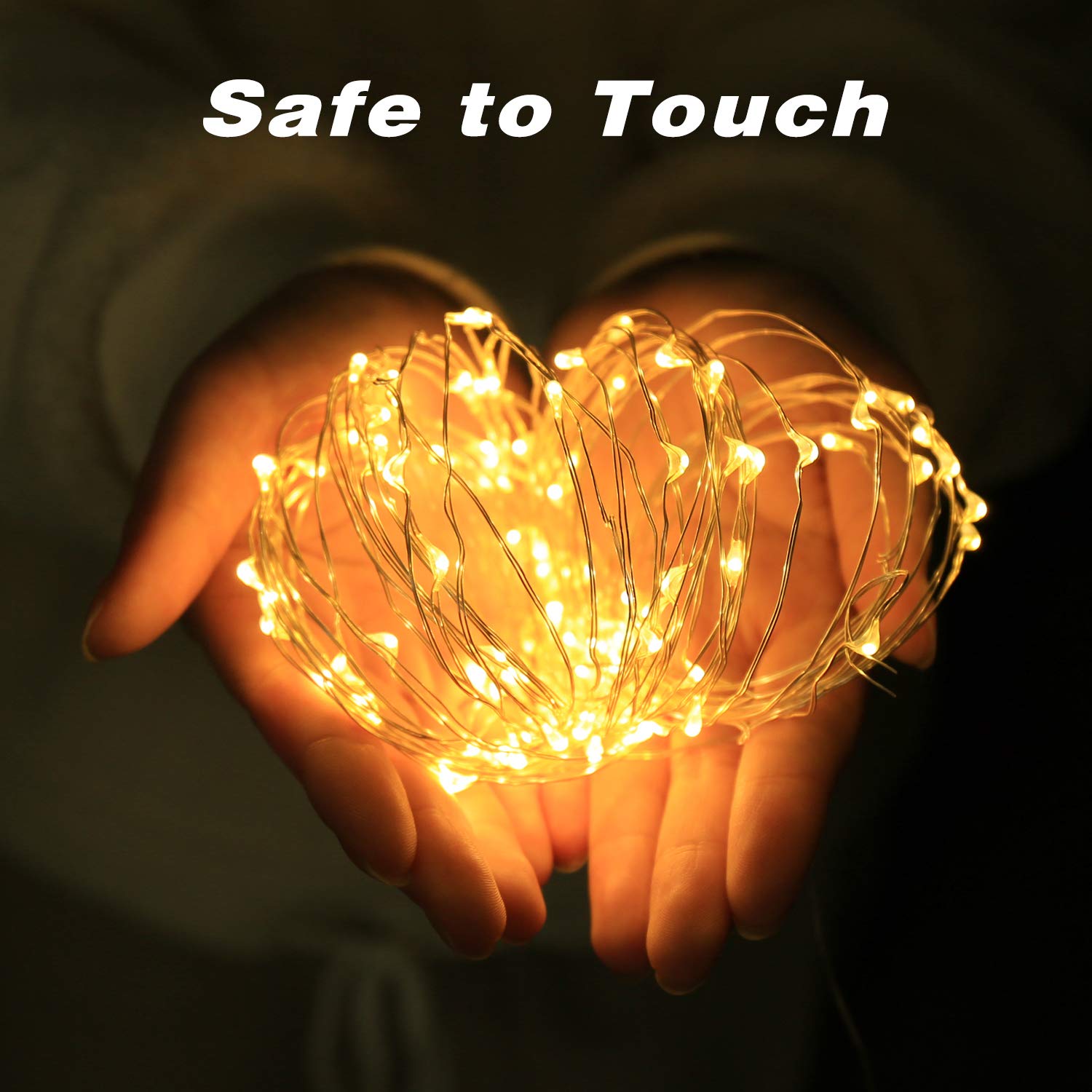 Edvision Fairy Lights 12 Pack Battery Operated String Lights 7 FT 20 LED Christmas Lights Silver Wire Mason Jar Lights for Weddi