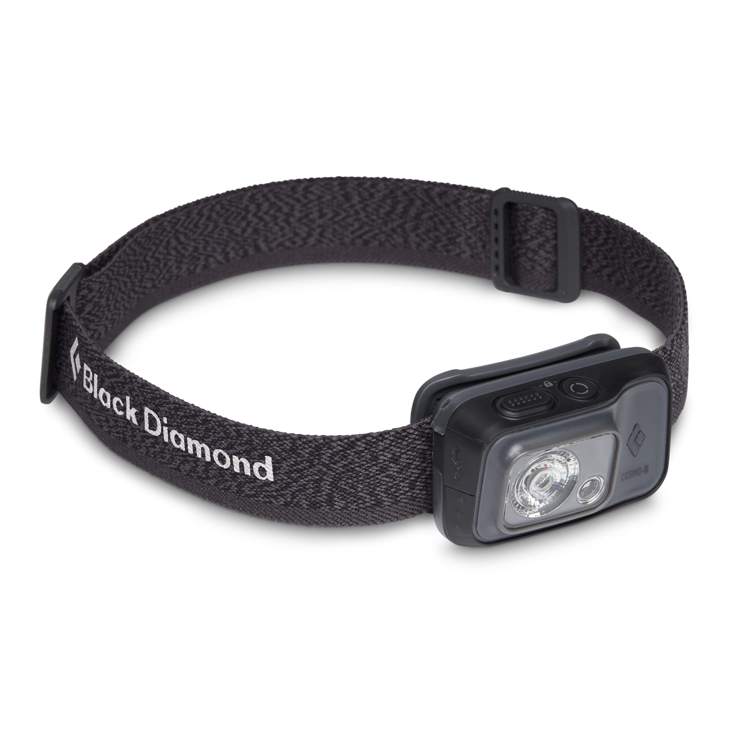 Black Diamond Cosmo 350-R Rechargeable Led Headlamp, Waterproof And Dimmable Headlamp For Camping, Hiking, Running, With Red Lig