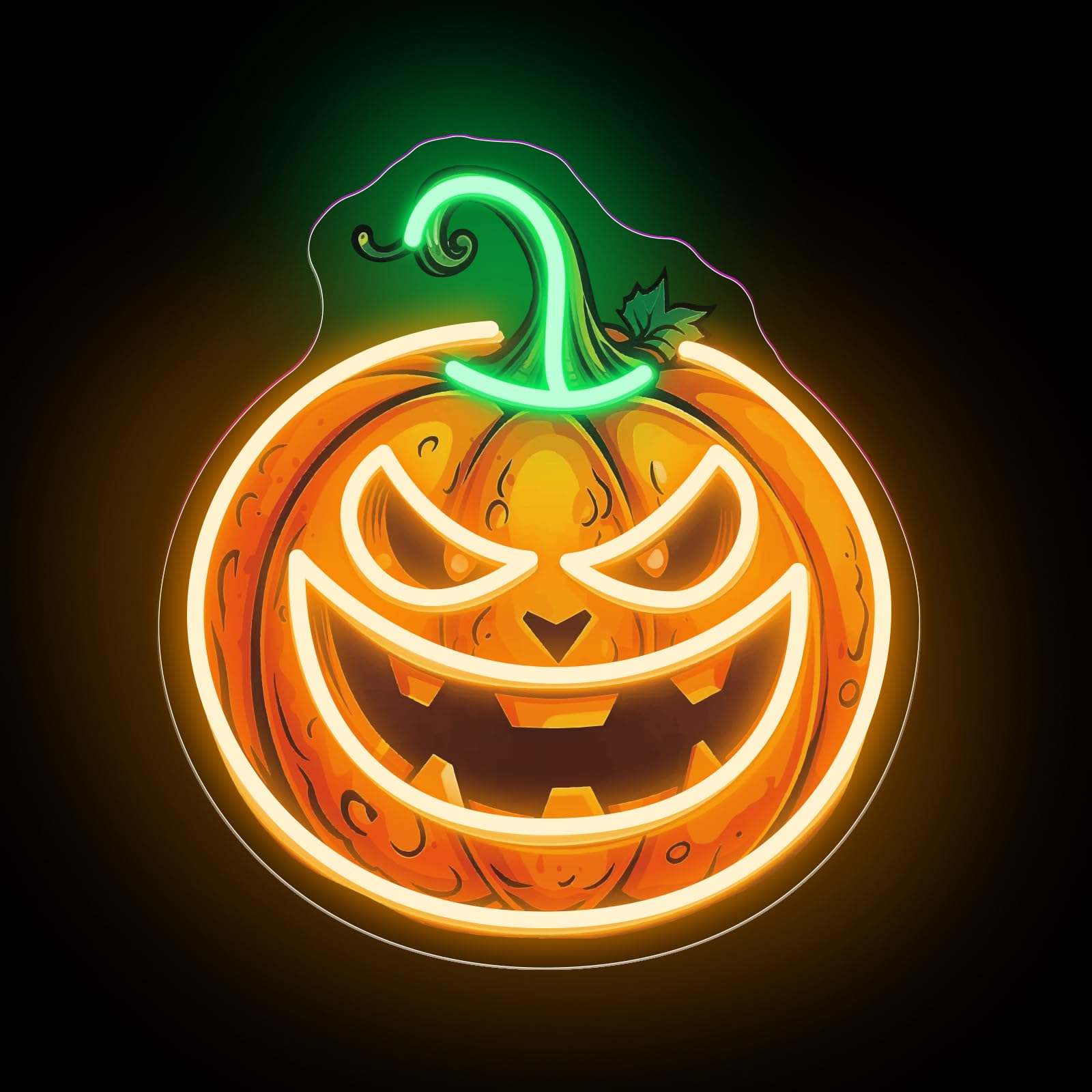 Pumpkin Neon Sign Halloween Pumpkin Led Light  Halloween Party Decor  Home Decor  Pumpkin Decor Personalized Gifts  13.8X12.6