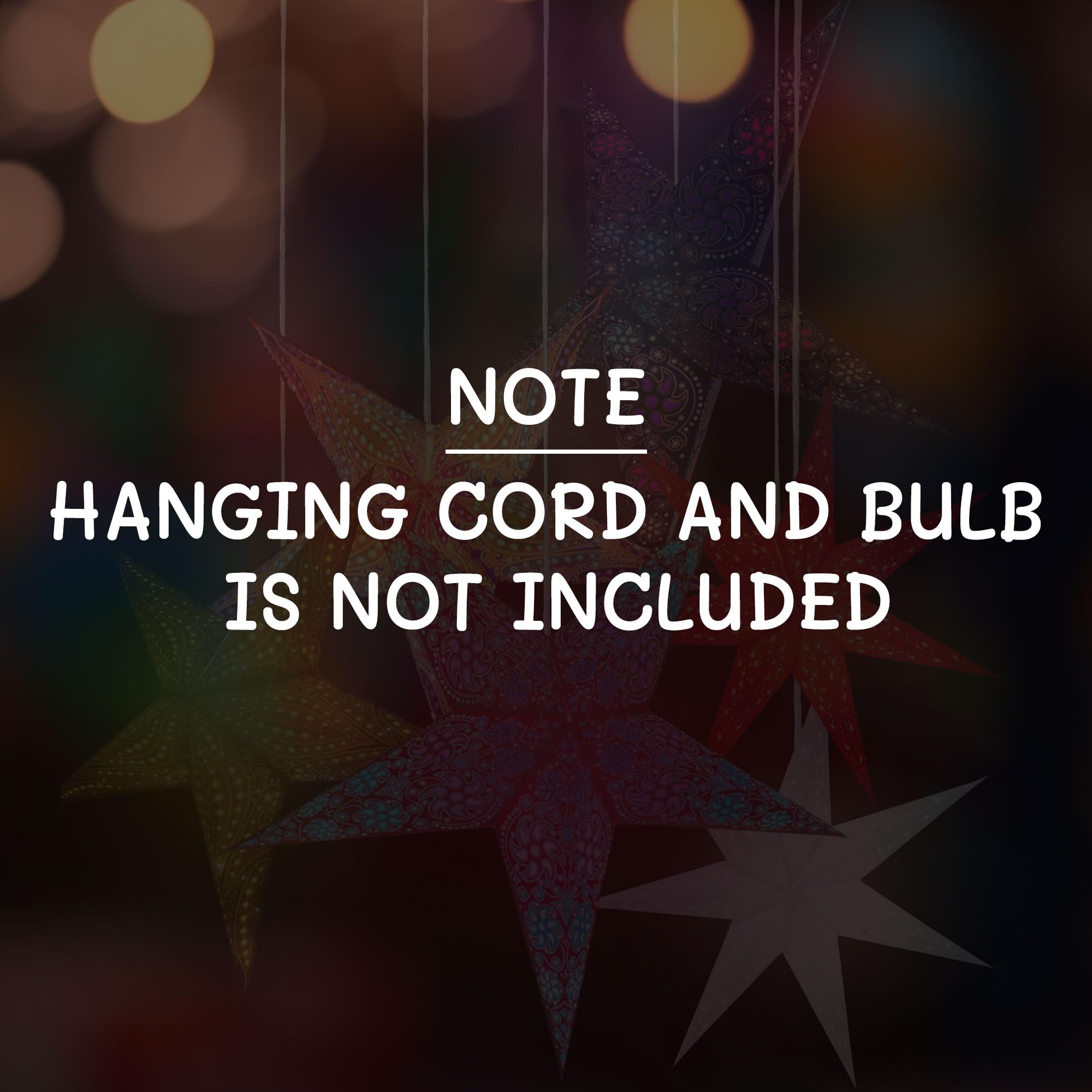 Galaxyarts 24&quot; Paper Star Lanterns - Blue Yellow Medium - Hanging Decoration For Parties & Holidays