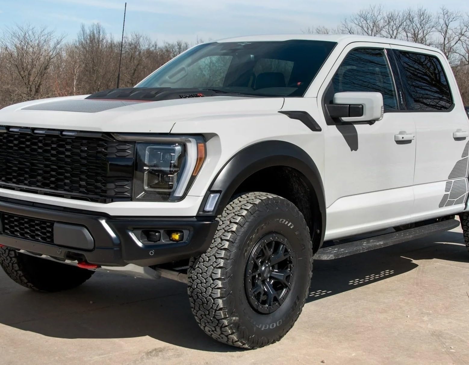 iJDMTOY LED Pod Fog Light Shield Cover Lenses, 2500K Yellow, Compatible with 2021-up Ford F-150 Raptor & 2022-up Bronco Raptor