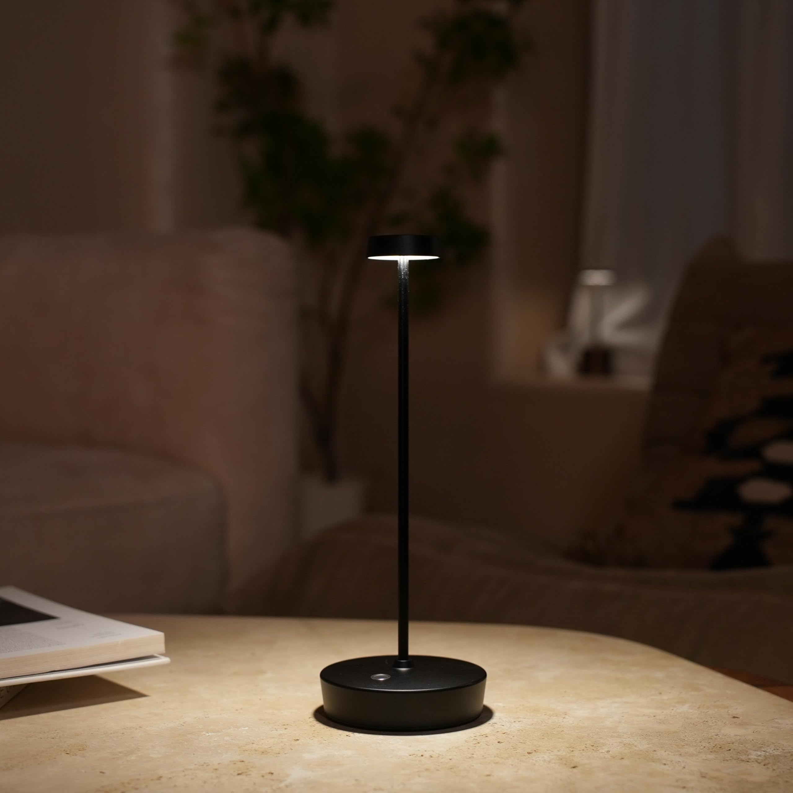 Sikevht Cordless Led Table Lamp - Rechargeable, Dimmable, Metal, Portable For Indoor/Outdoor Use