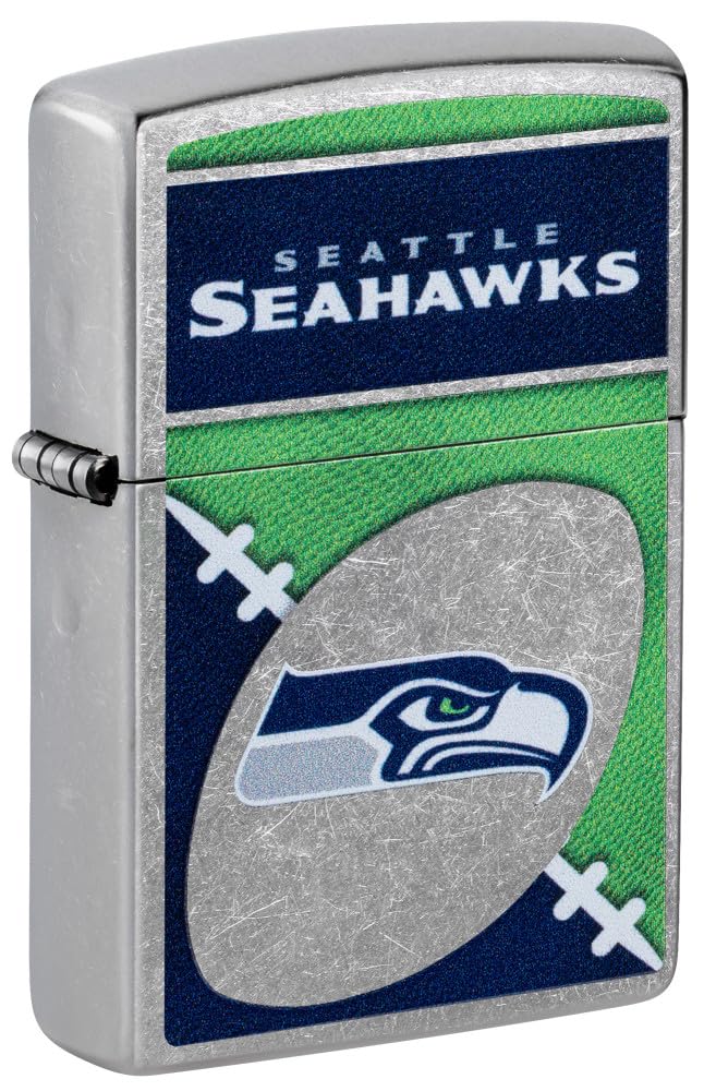 Zippo Nfl Seattle Seahawks Street Chrome Pocket Lighter