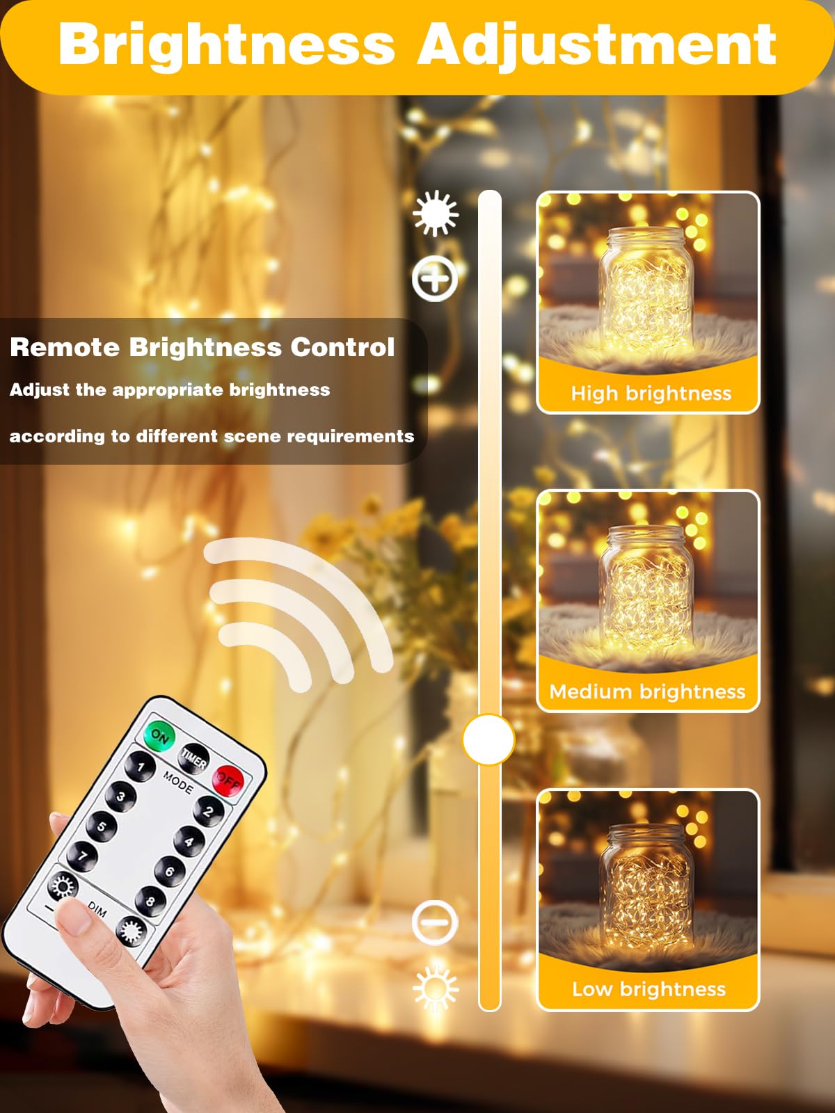 4 Pack 20Ft 60Led Battery Operated Fairy Lights With Remote, Waterproof Rmote Control Battery Twinkle Lights With Timer, Battery
