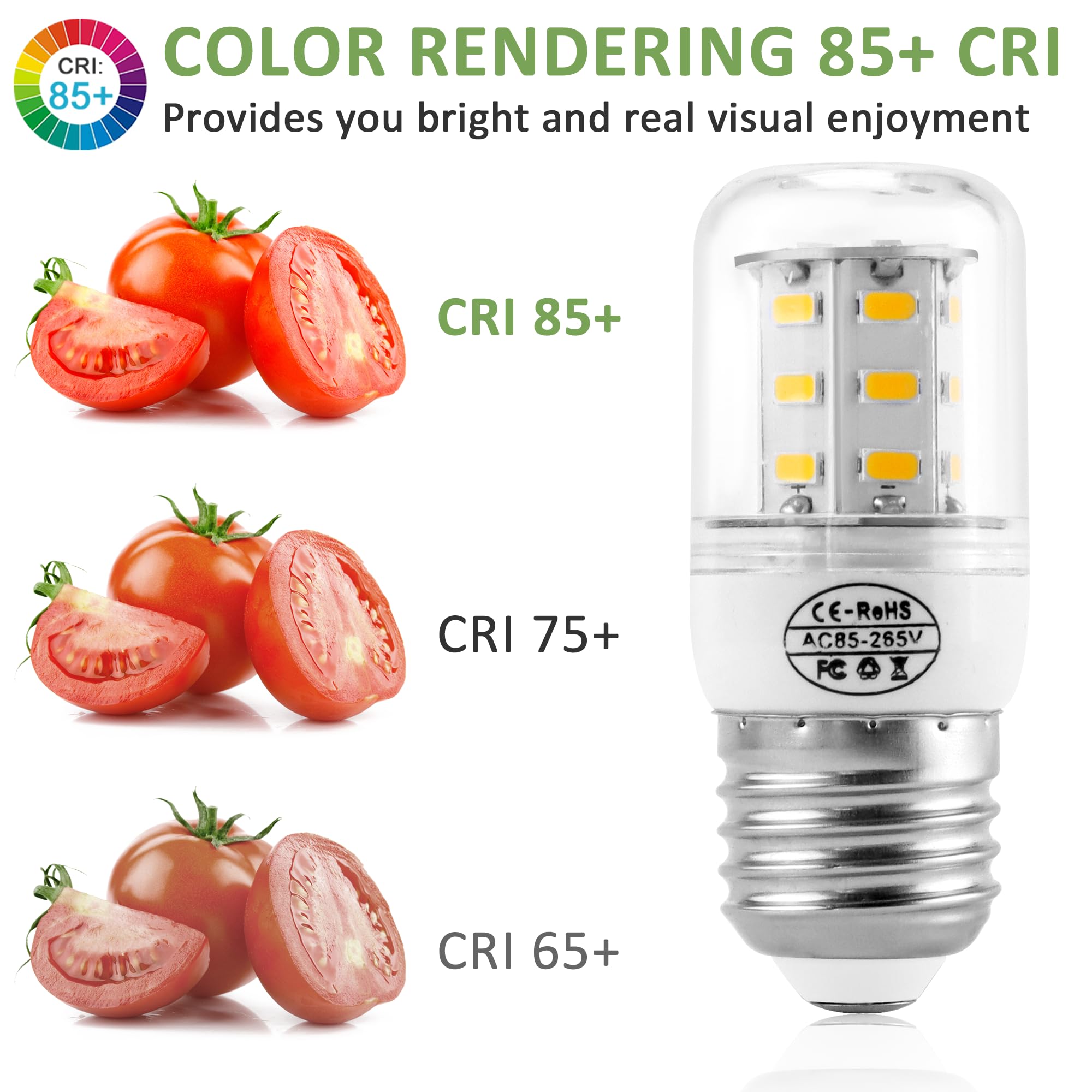 Miflus Led Refrigerator Light Bulb 5304511738 Kei D34L Refrigerator Bulb (2Packs)