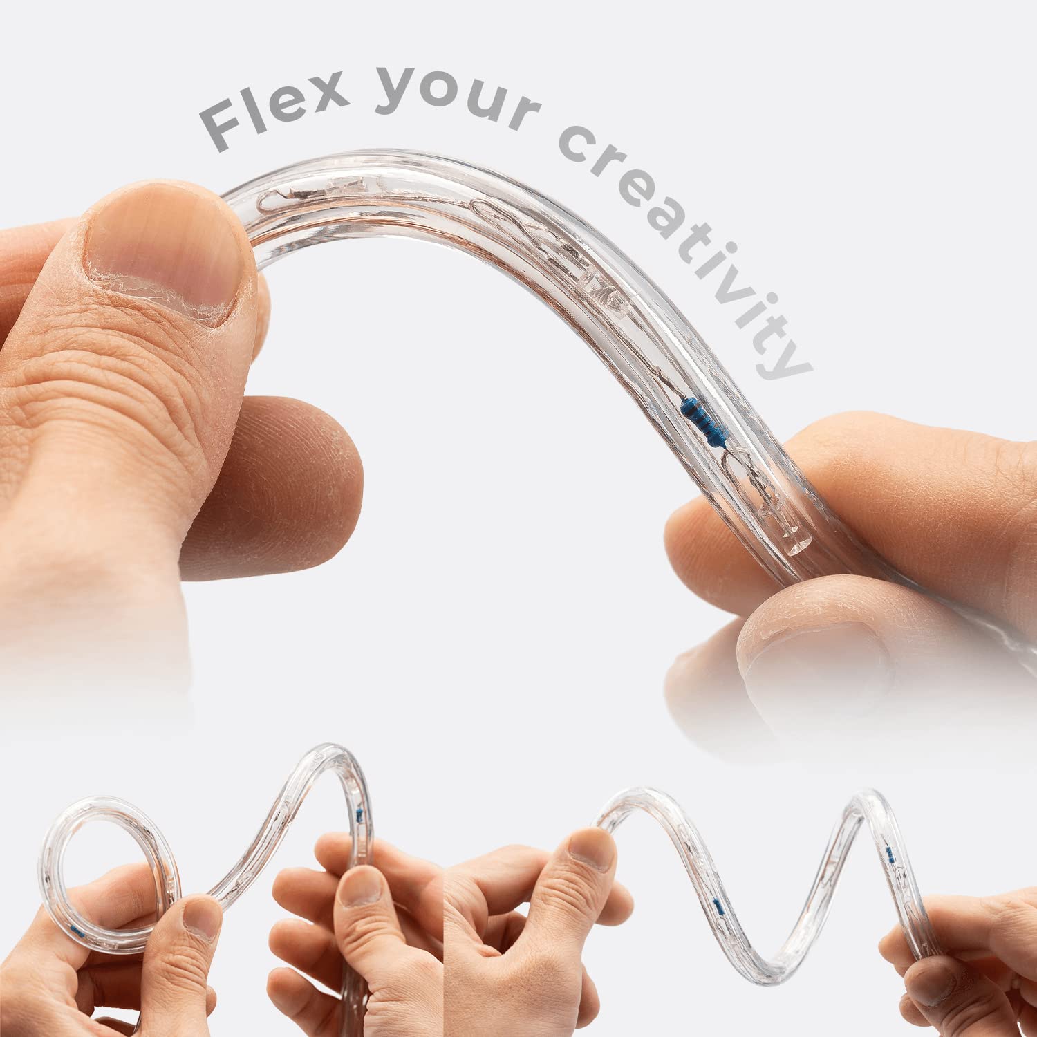 Wyzworks 1656Leds, 150Ft Led 1/2” Green Rope Light, Connectable Outdoor Permanent Waterproof Accent Exterior Lighting, Flexible Clear Pvc, Etl Certified, Holiday, Backyard Patio, Home, Decor