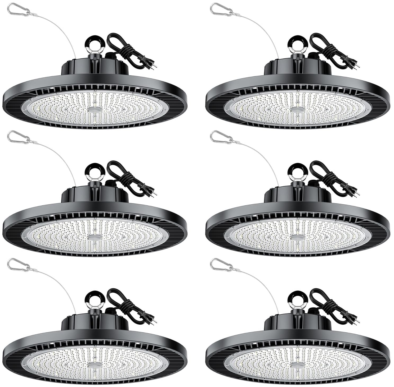 THELUX 6Pack 250W Led High Bay Light Super High Brightness 35000lm (Replacement 10000HPS) 5000K,100V-277V, with Plgu&Play IP65 W