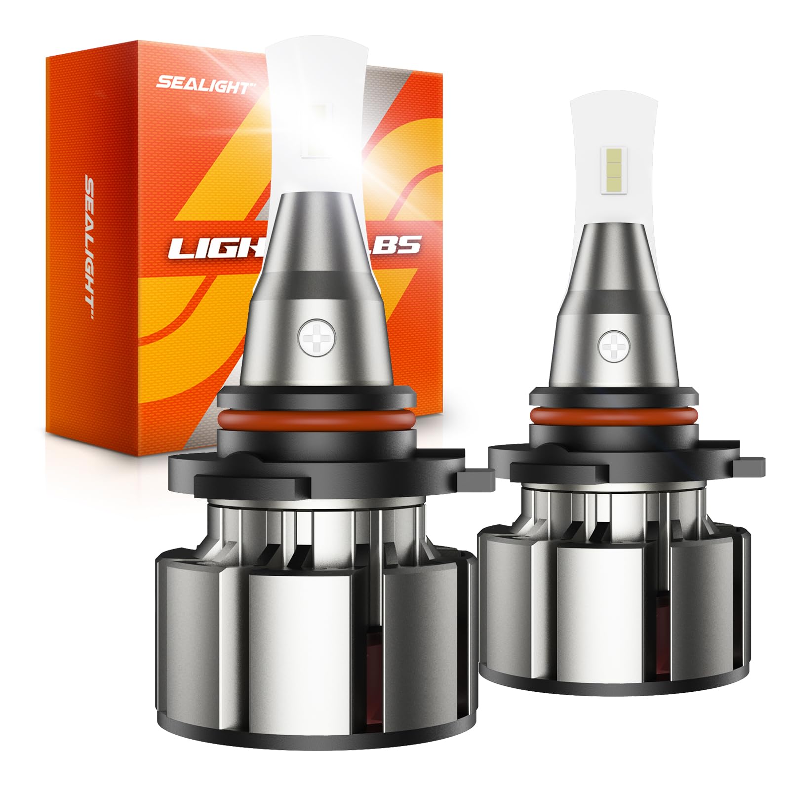 SEALIGHT 9006 Fog Light, 36000LM, 6500K White, IP68 Waterproof, Aluminum, Model L2, Pack of 2