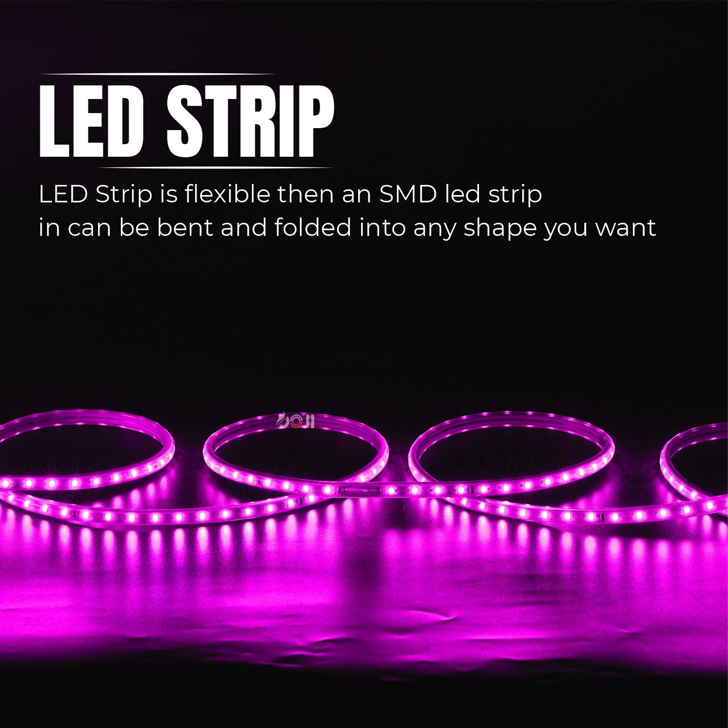 DOJI LED Strip Light,Rope Light for Ceiling, Indoor,Outdoor,Decorative,Diwali,Christmas,Festival,Cove,False Balcony,Entrance.(5