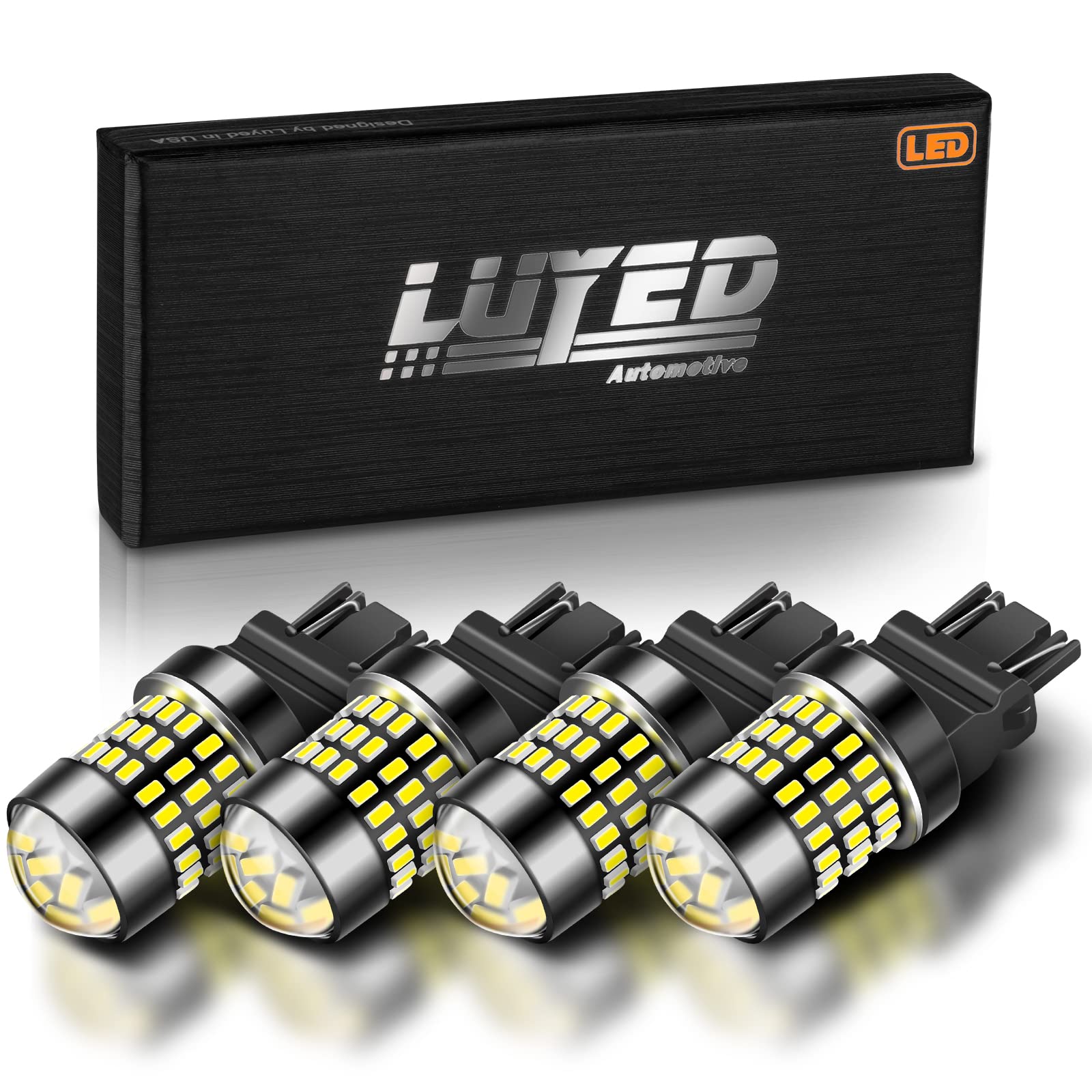 Luyed 3156 3157 Led Bulb Back Up Reverse Lights 6500K Xenon White Super Bright 3056 3057 3057K 4157 Led Bulbs With Projector For