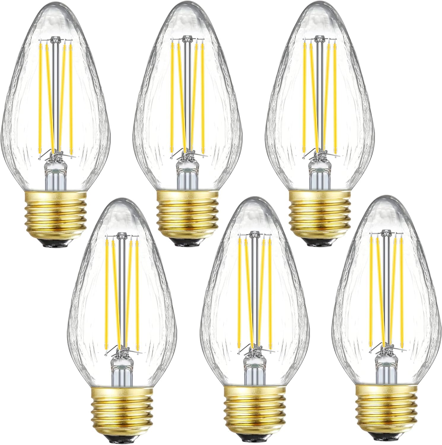 Leools E26 Led Bulb 8W Equivalent E26 Led Bulb 100 Watt Dimmable Daylight 4000K E26 Edison Bulb Ac120V 800Lm Tubular F14 F45 Led