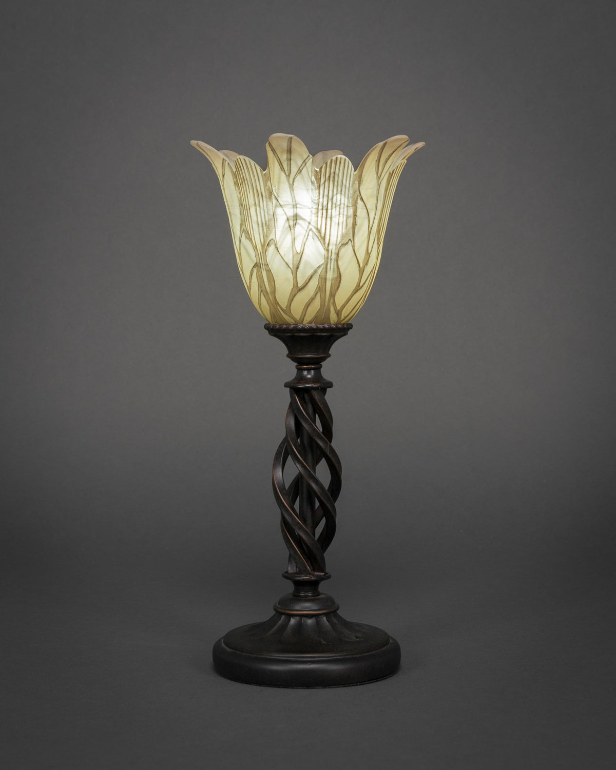 Toltec Lighting Elegante 1 Light Table Lamp in Dark Granite (61-DG-1025)