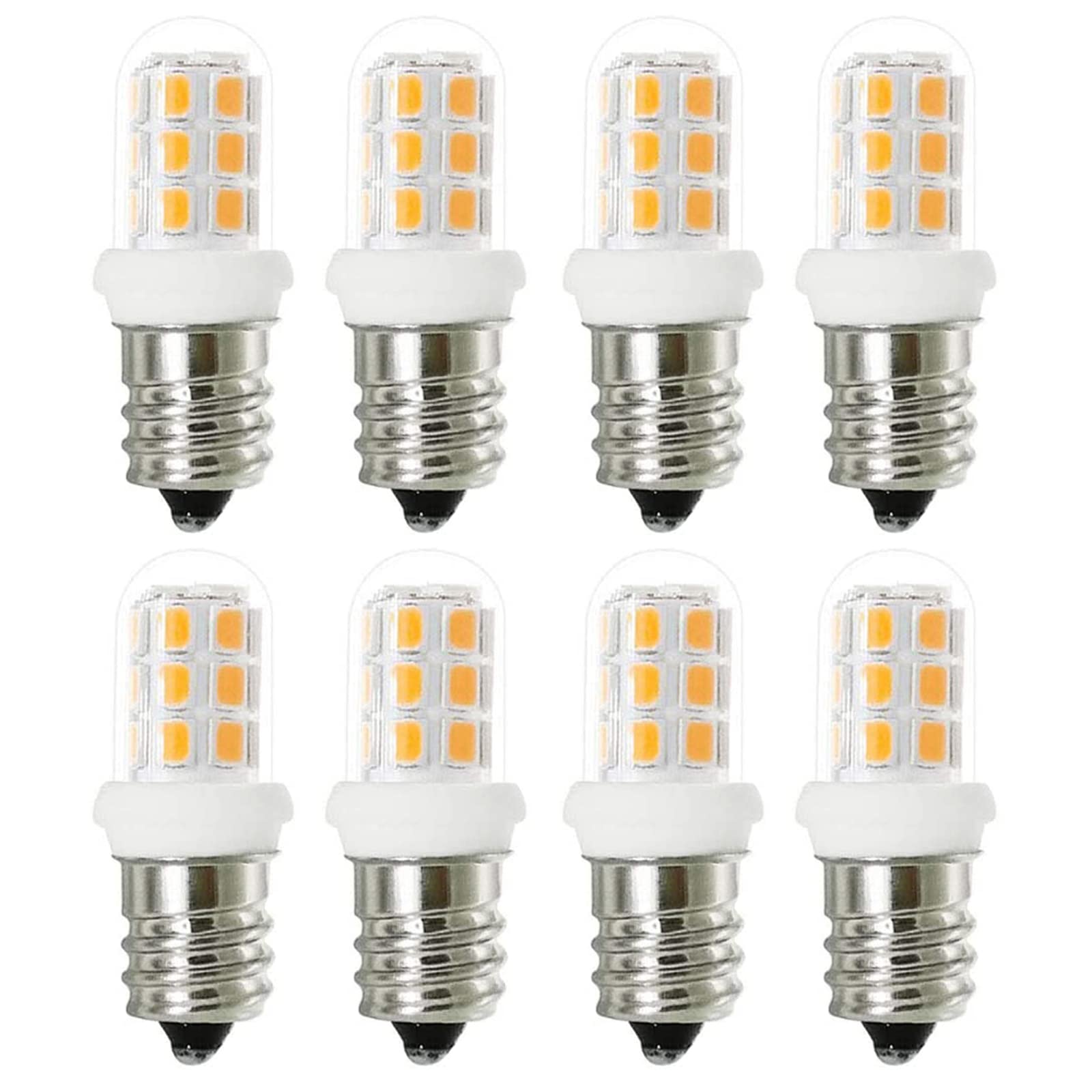 Xrzt Led Night Light Bulbs C7 E12 Candelabra Light Bulbs 15Watt Halogen Replacement 3000K Warm White Light For Chandelier, Salt