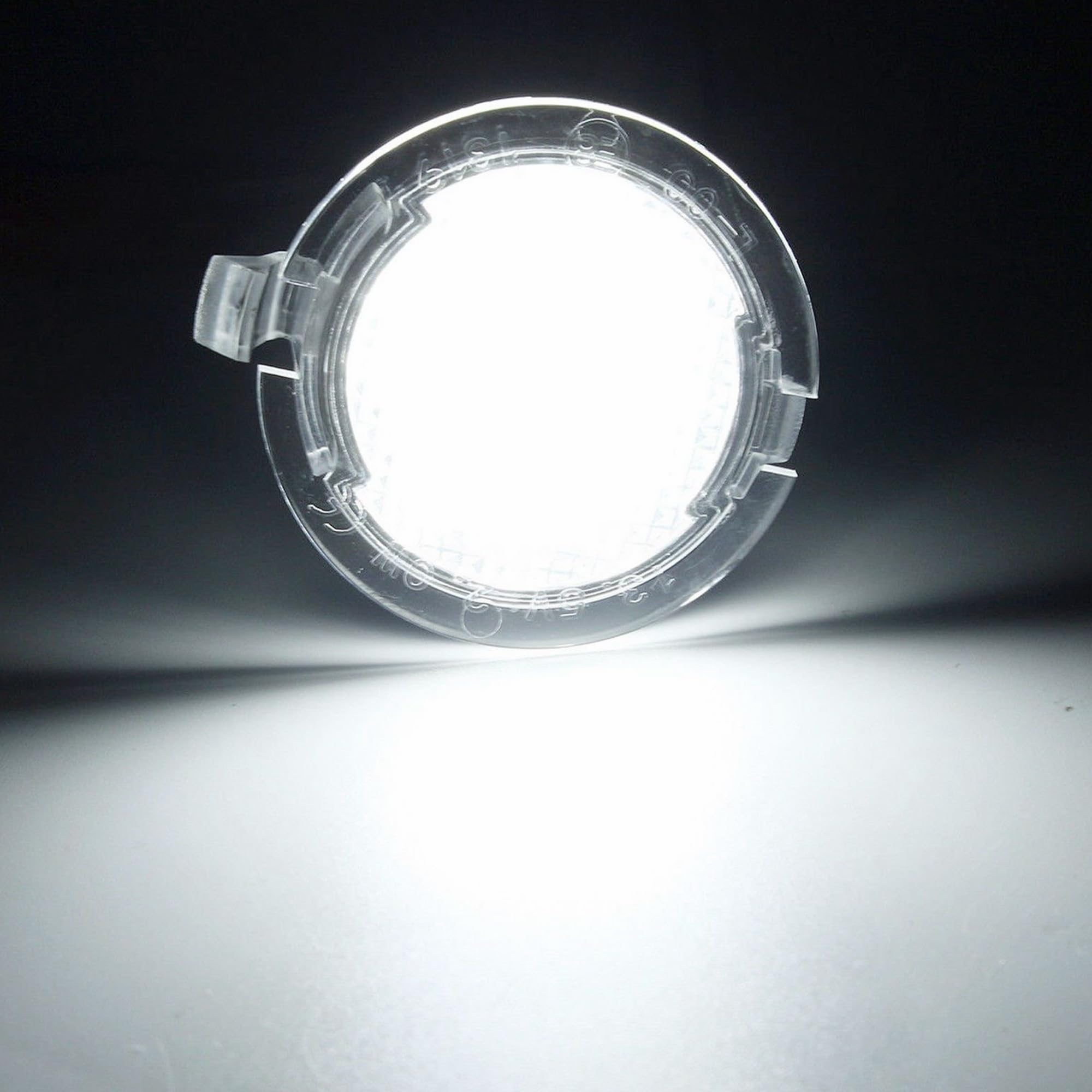 Yankok Led Side Mirror Puddle Lights 2 Pack Compatible With Ford F150 Explorer Expedition Focus C-Max Escape Edge Flex Fusion Taurus And Lincoln Ls Mks Mkx Mkt Navigator 6000K (White)