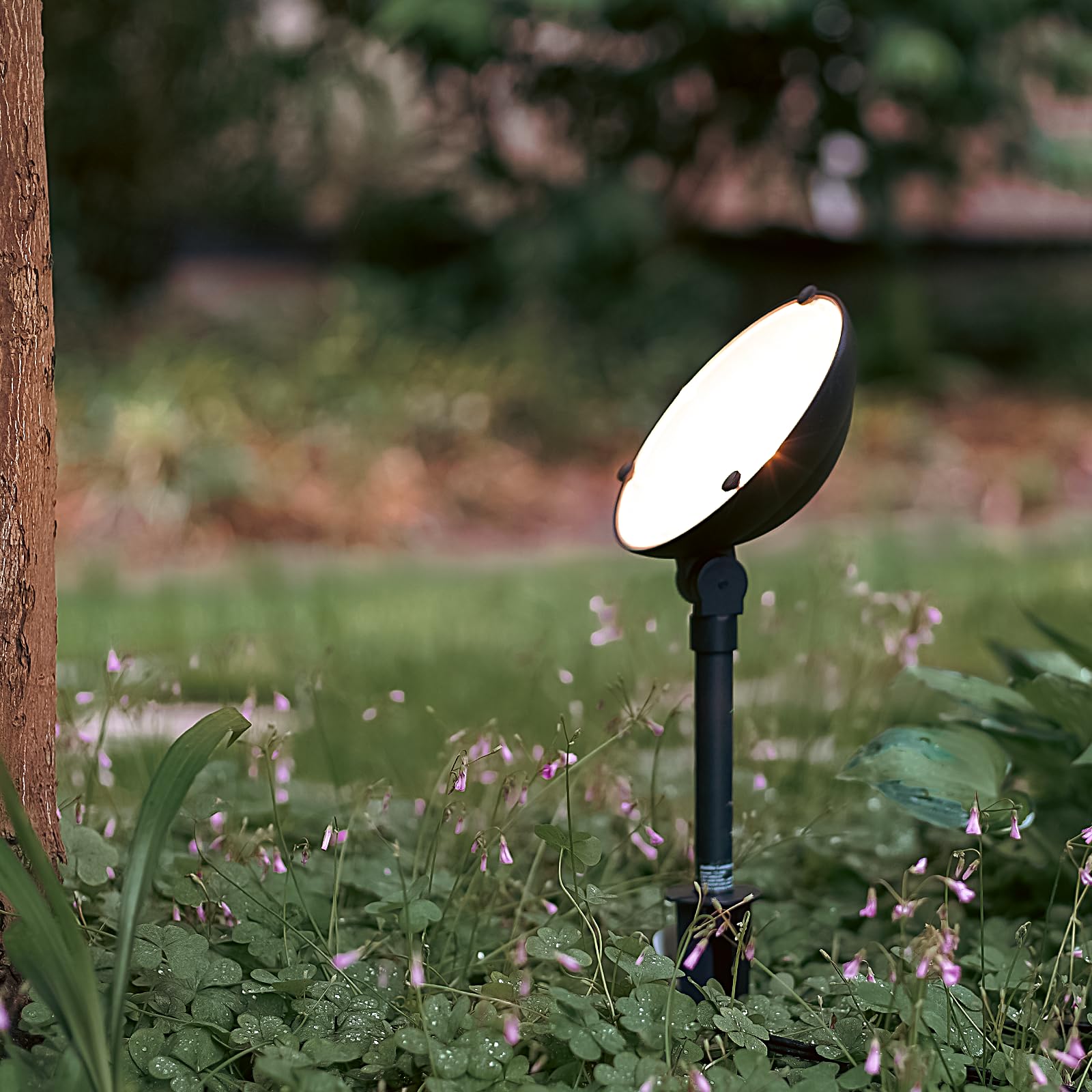 Malibu Low Voltage Landscape Lighting - 20W Metal Floodlight, Waterproof Outdoor Spotlight for Yard & Garden, Black, Model 43237-2