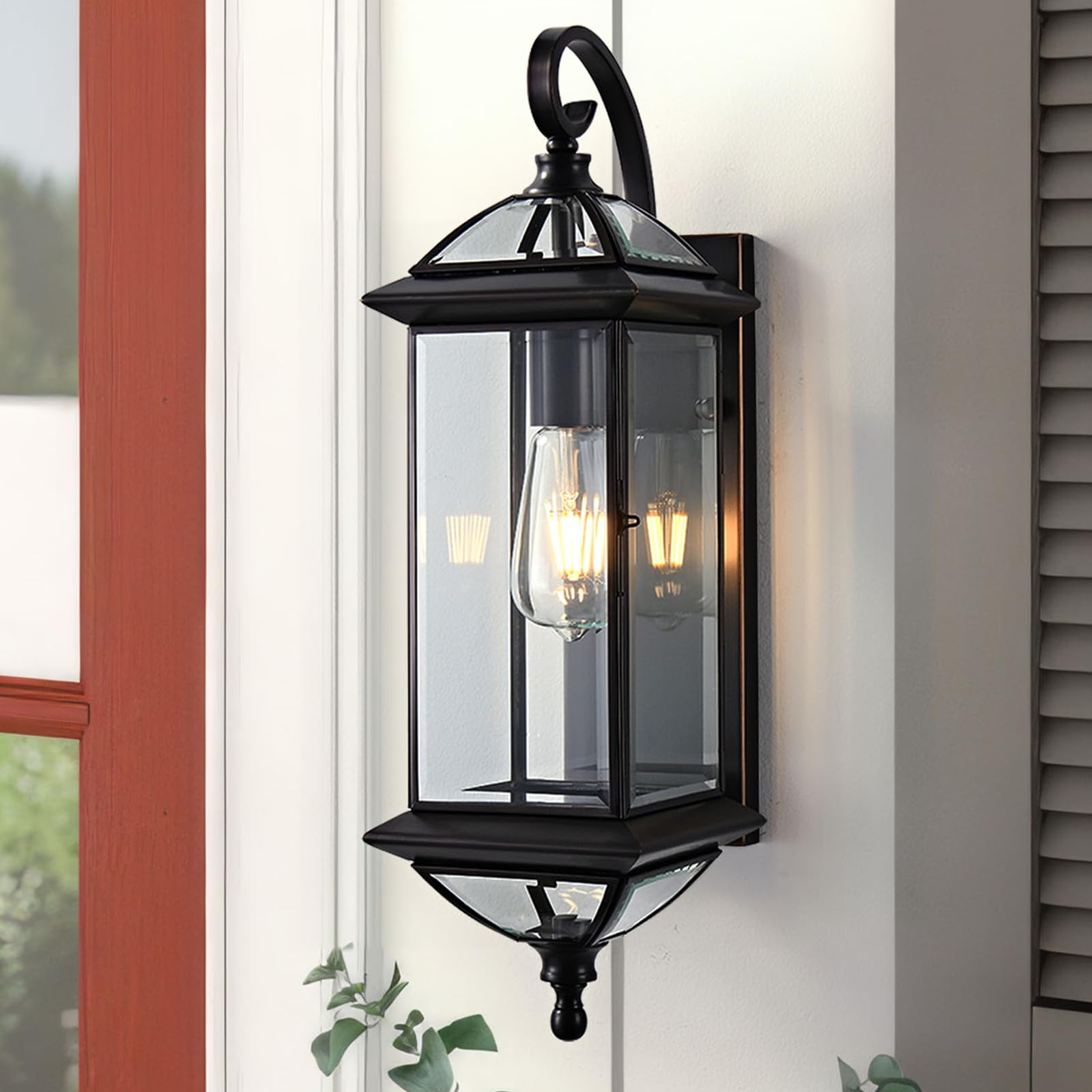 ShinYouneL 20Inch Oil Rubbed Bronze Outdoor Wall Lights Copper Exterior Light Fixture Waterproof Lantern Wall Mounted Porch Ligh