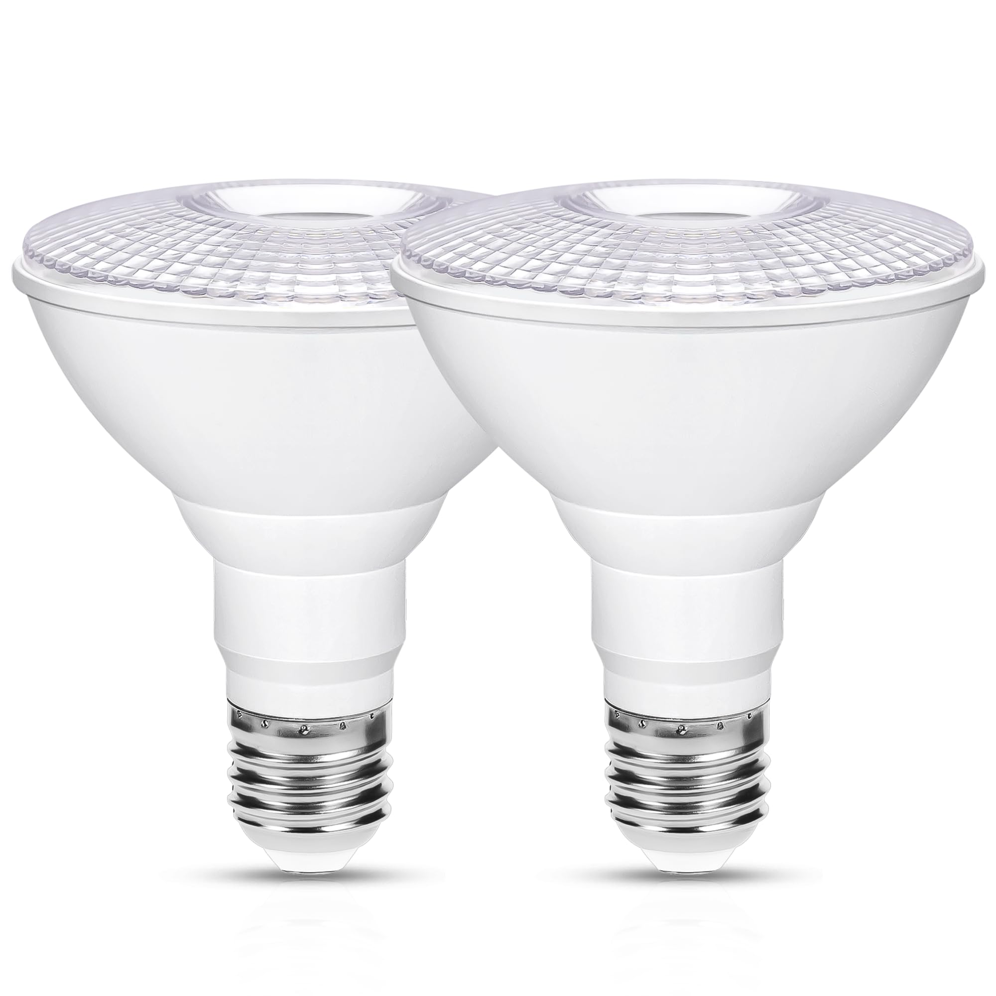 Flaspar 2 Pack Par30 Led Flood Light Bulb Outdoor  12W 100W Equivalent Spotlight  1100Lm Dimmable Track Lighting E26 5000K Daylihgt White Led Flood Bulbs For Security Recessed Bulb